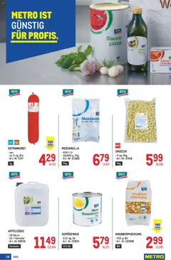 Metro Angebote Profi gültig ab 07.08.2025 | Seite: 28 | Produkte: Pizza