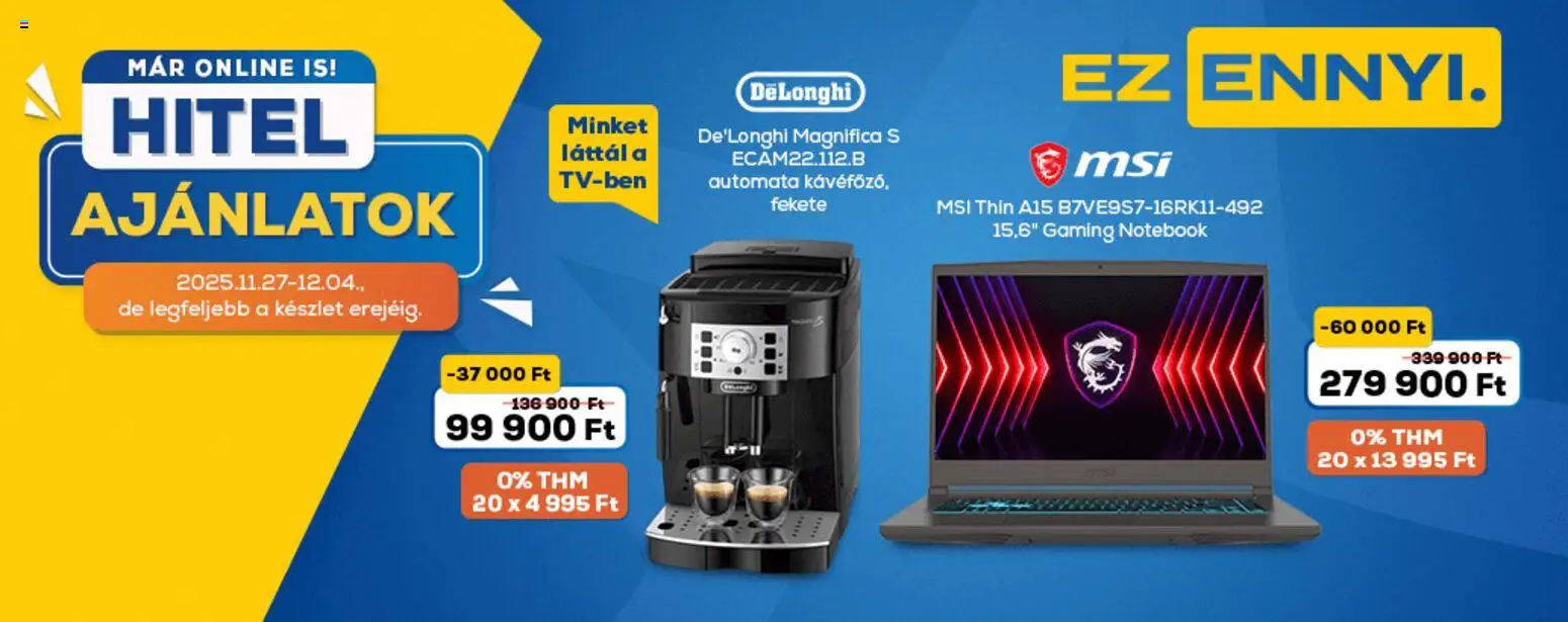 Euronics akciós ujság - amely érvényes a következő dátumtól: 27.11.2025 | Oldal: 2