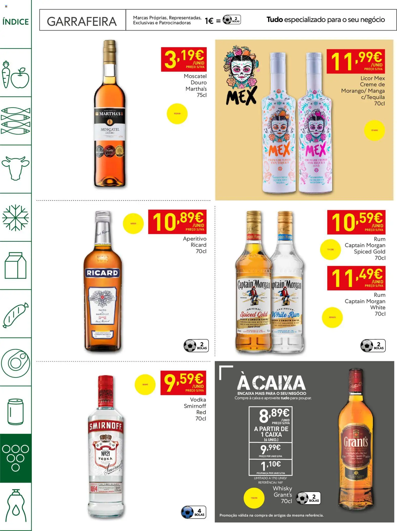 Recheio Horeca │ válido de 21.04.2026 | Página: 32 | Produtos: Whisky, Licor, Creme, Vodka