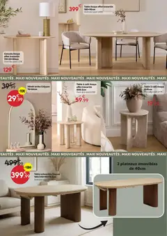 Maxi Bazar - Prévisualisation de Maxi Bazar catalogue valide à partir de 02.02.2026 | Page: 4 | Produits: Table extensible, Table, Miroir, Café