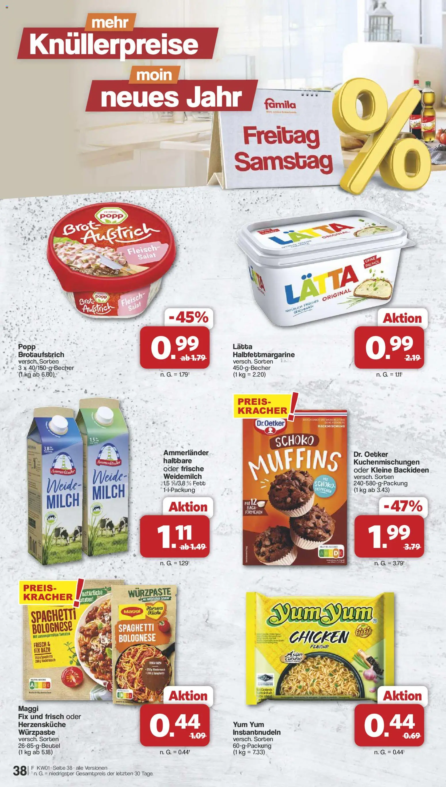 Famila Nordwest Prospekt 	 – gültig ab 29.12.2025 | Seite: 40 | Produkte: Tomaten, Maggi fix, Fleisch, Hackfleisch