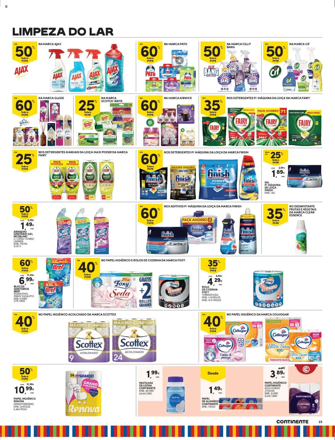Continente - Madeira │ válido de 30.09.2025 | Página: 23 | Produtos: Papel higiénico, Papel de alumínio, Cama, Sal