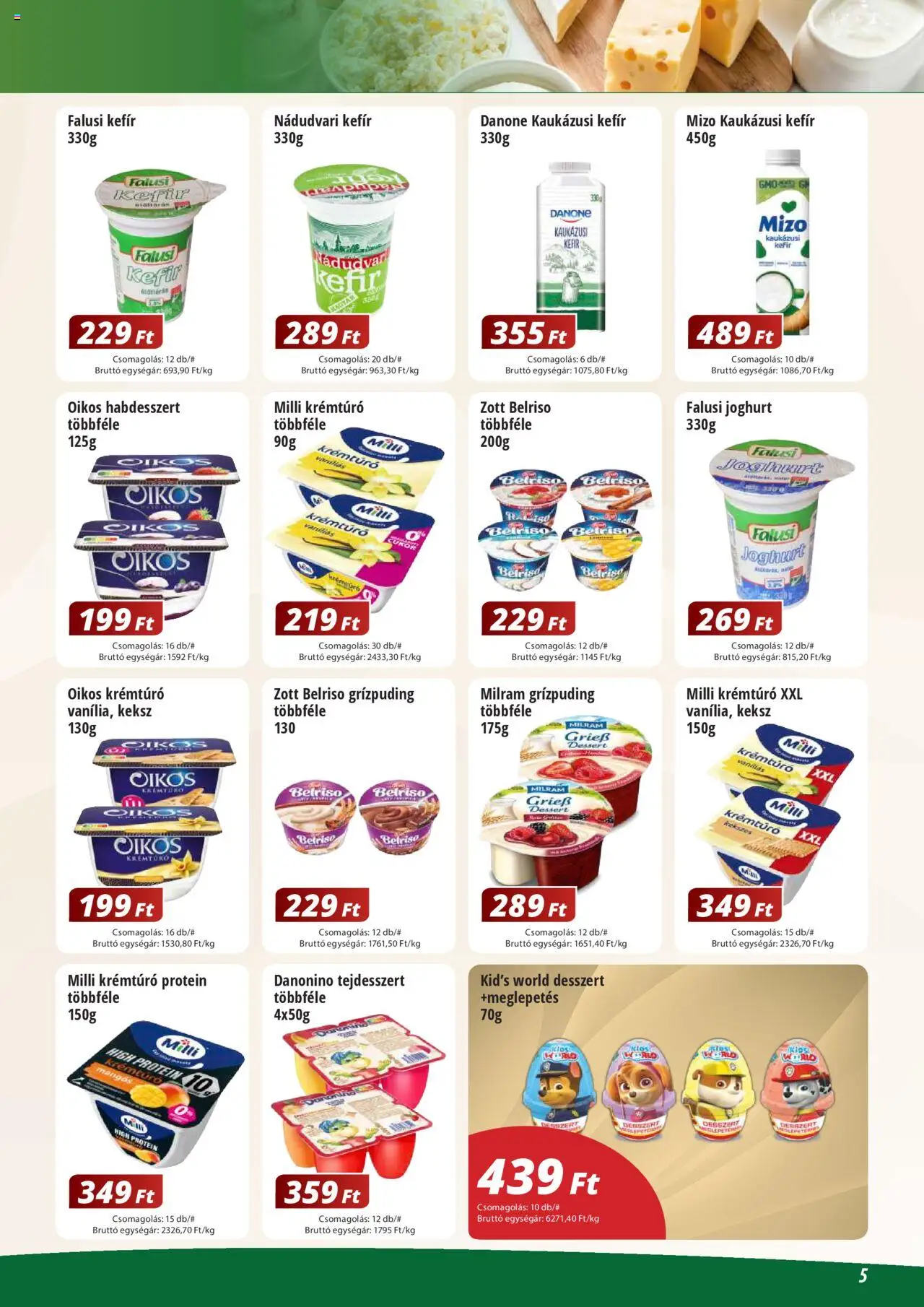 Reál akciós ujság - amely érvényes a következő dátumtól: 02.06.2025 | Oldal: 5 | Termékek: Joghurt, Kaukázusi kefír, Keksz, Cukor
