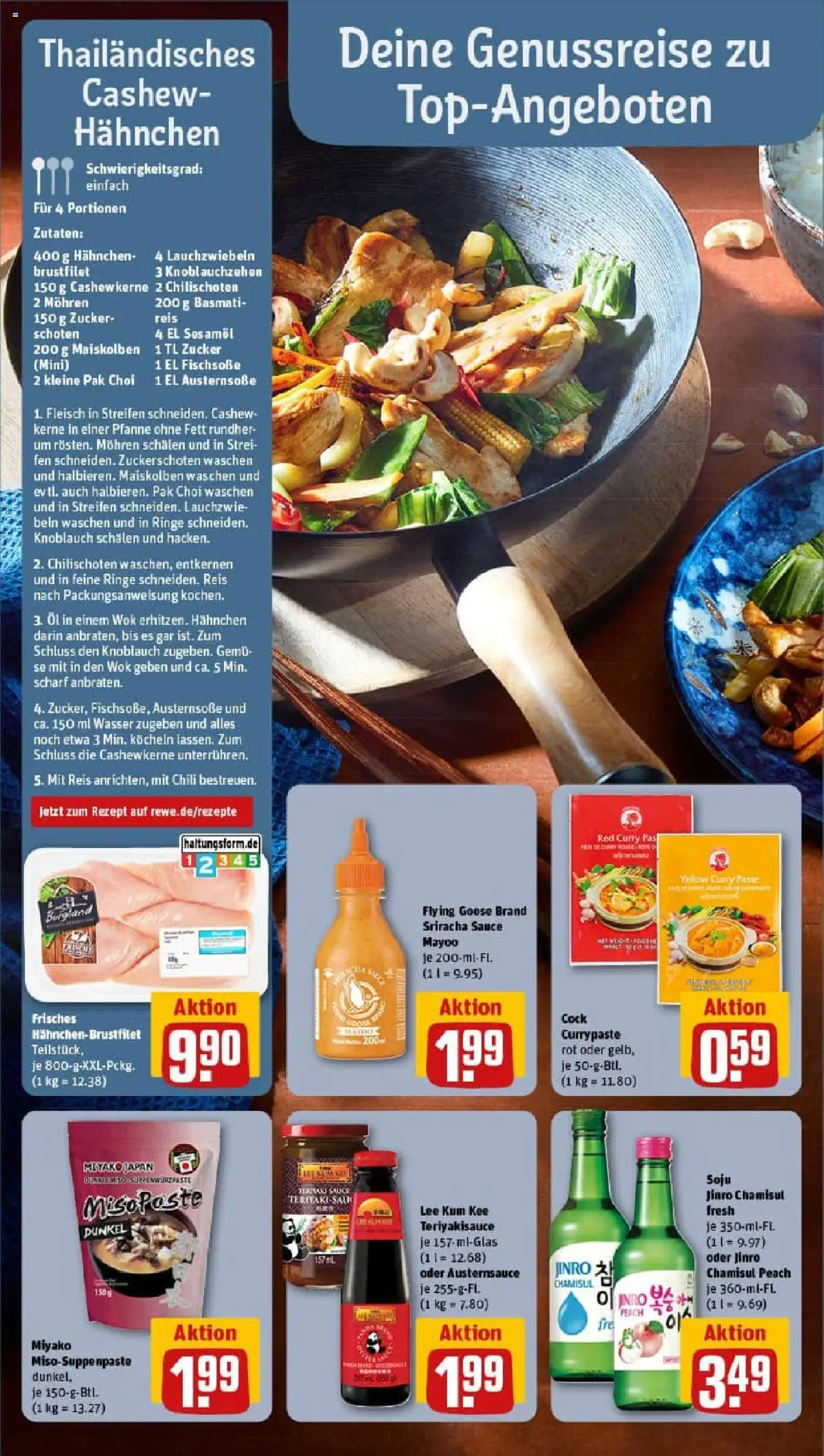 Rewe prospekt Pattensen	 – gültig ab 01.09.2025 | Seite: 6 | Produkte: Hahnchen, Austernsoße, Reis, Fleisch
