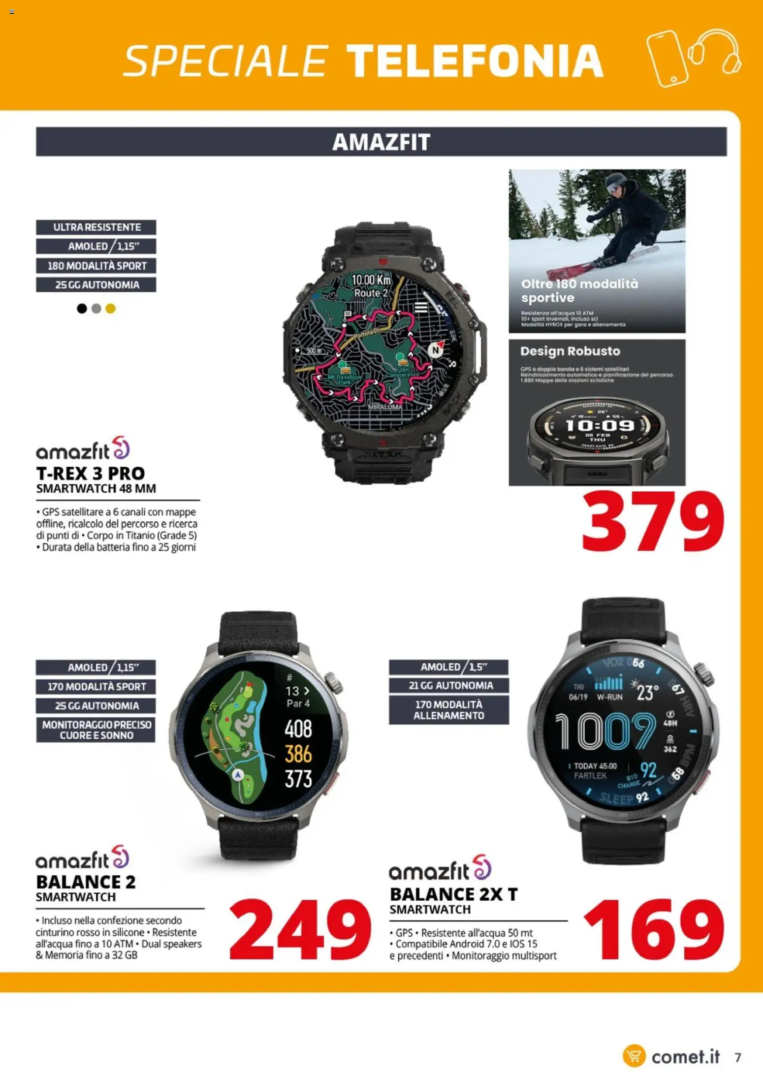 Volantino Comet del 02.01.2026 | Pagina: 7 | Prodotti: Satellitare, Smartwatch, Batteria