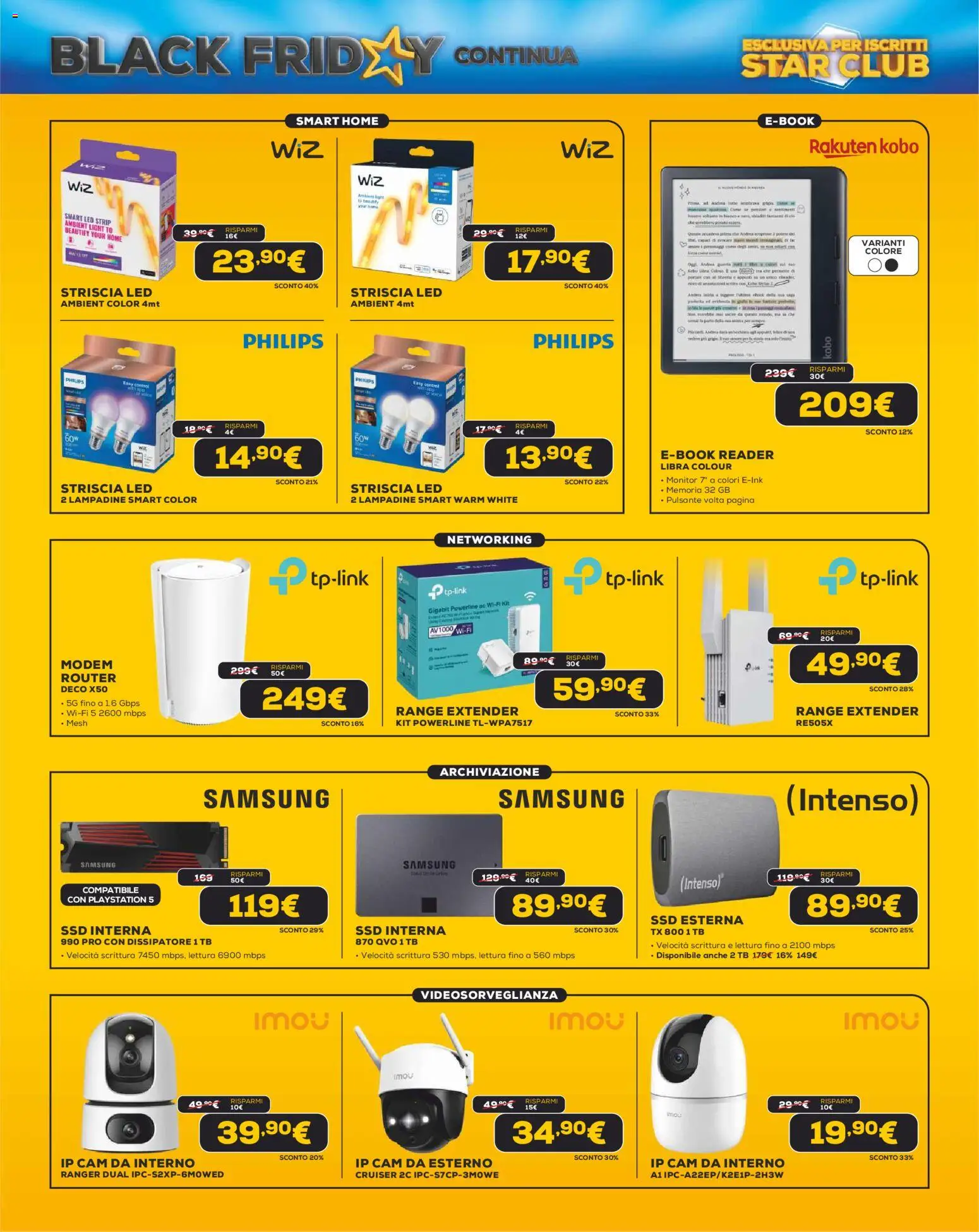 Volantino Euronics del 13.11.2025 | Pagina: 12 | Prodotti: Router, Monitor, Range extender, Samsung
