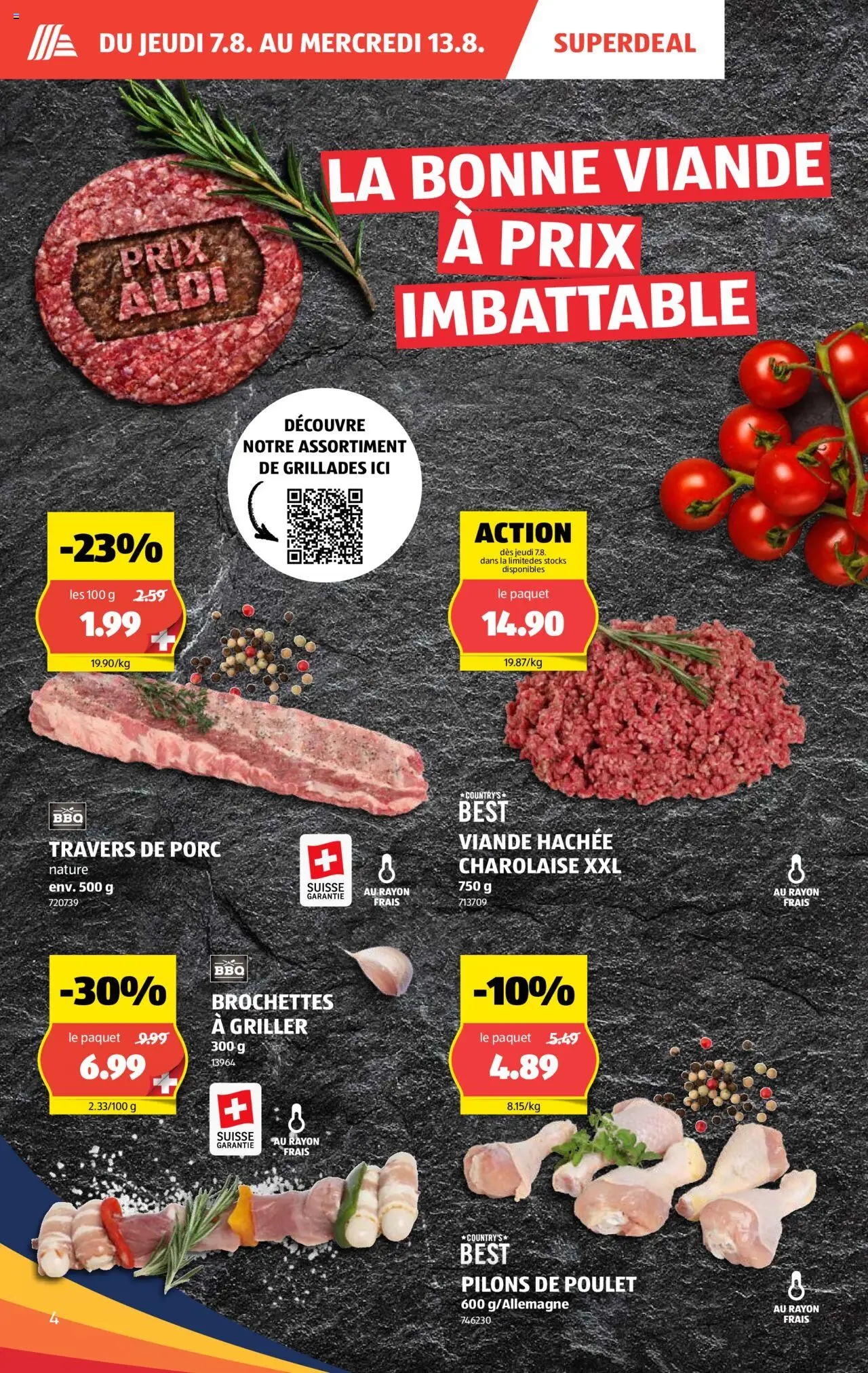 Aldi Prospectus ab 07.08.2025 | Seite: 4 | Produkte: Griller