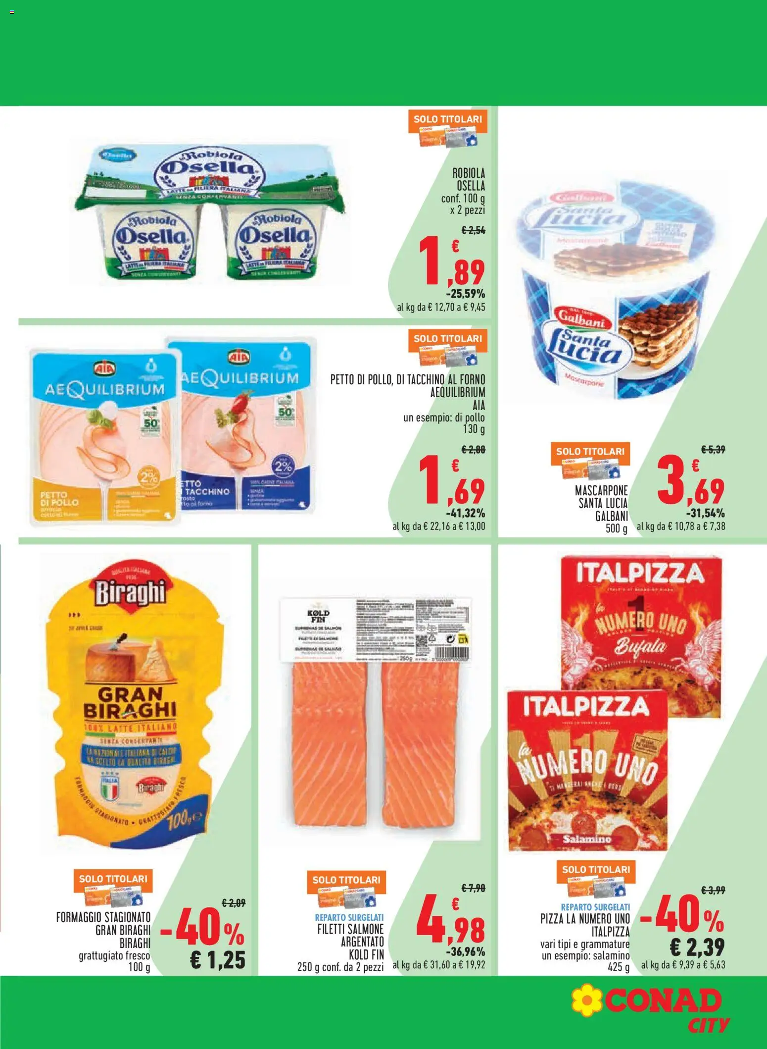 Volantino Conad del 26.02.2026 | Pagina: 19 | Prodotti: Pollo, Latte, Formaggio, Mascarpone