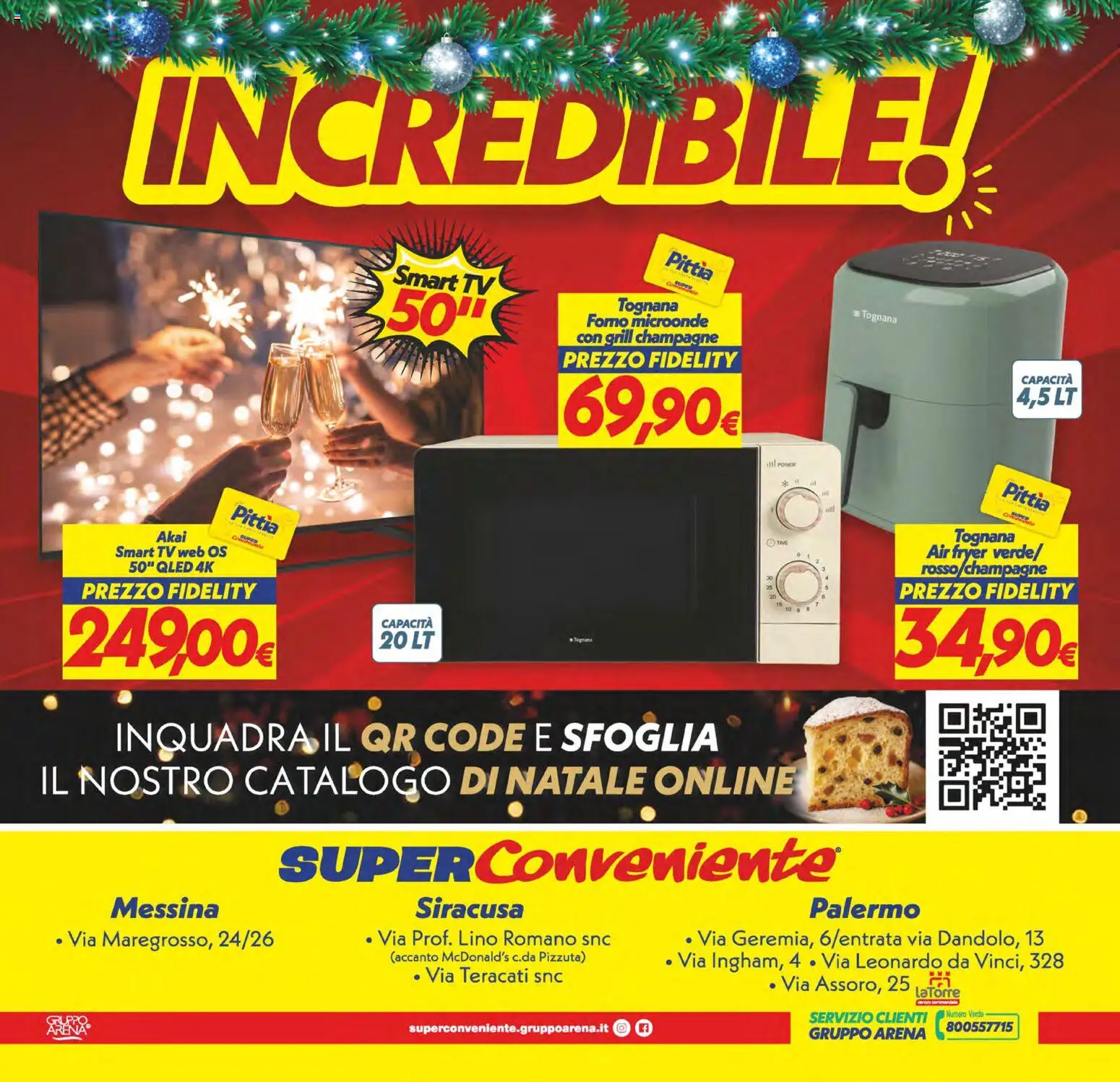 Volantino SuperConveniente del 27.12.2025 | Pagina: 28 | Prodotti: smart TV, Champagne, TV, Forno