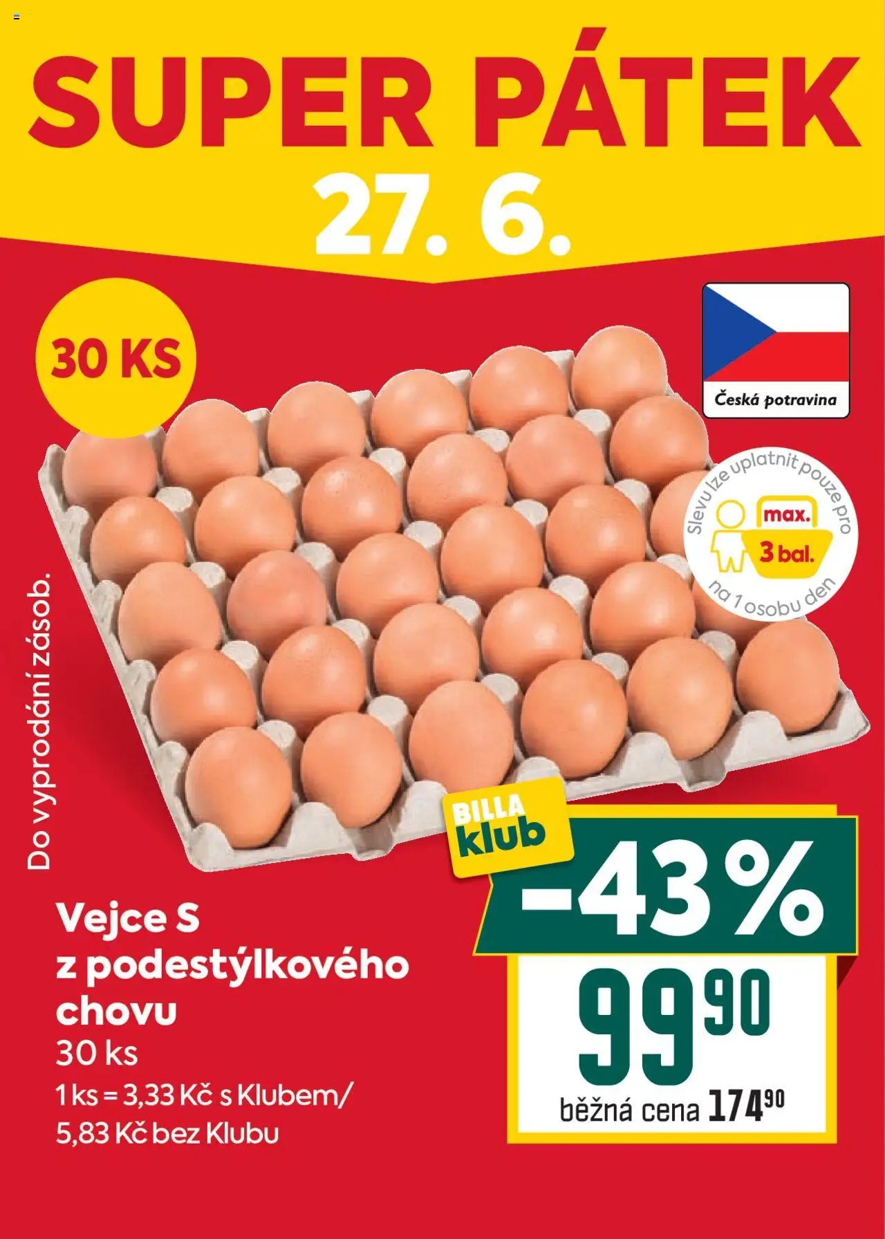 Billa Velký leták od 25.06.2025 | Strana: 31 | Produkty: Vejce