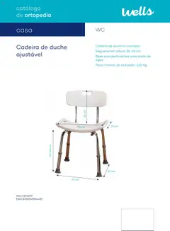 Pré-visualização Well’s Catálogo de Ortopedia válido de 12.02.2024 | Página: 132 | Produtos: Base, Cadeira