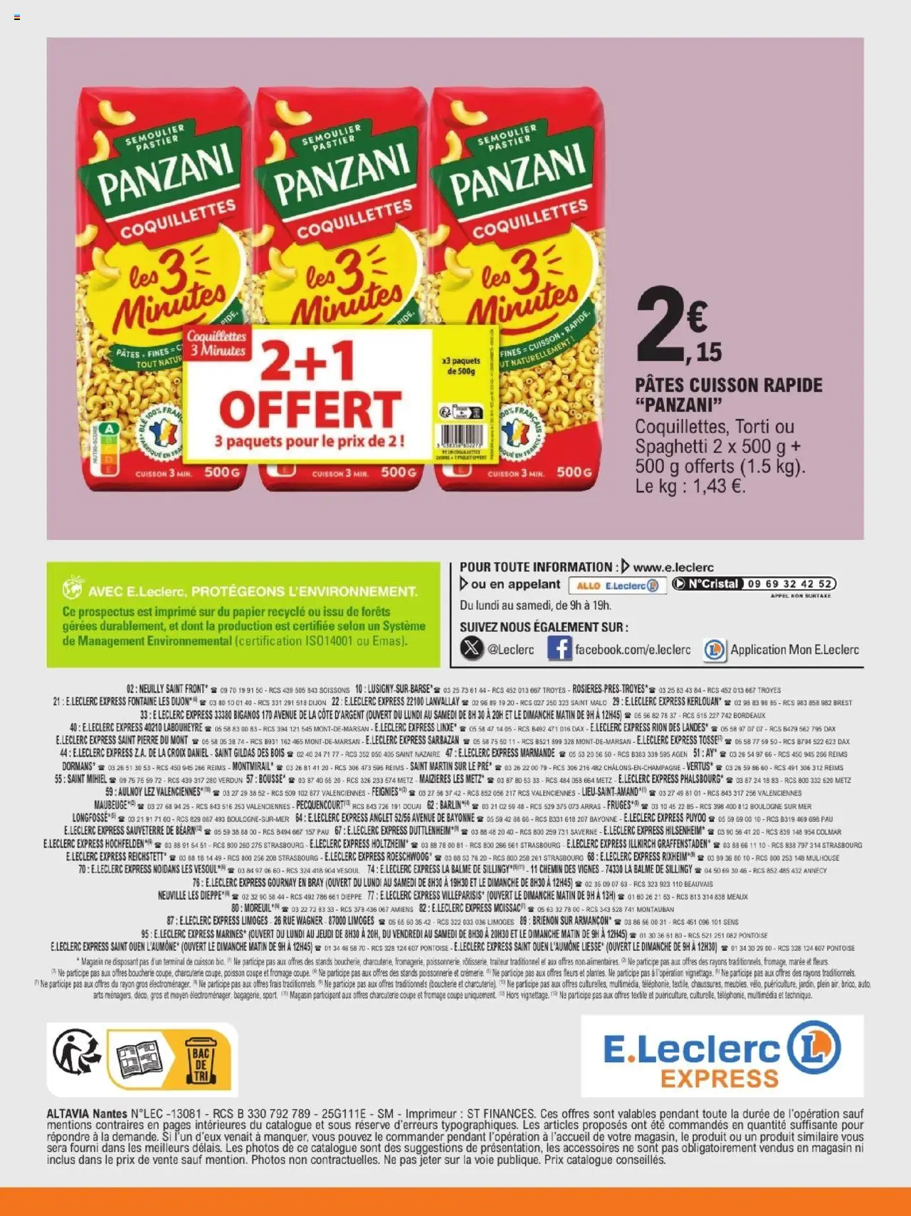  | Page: 16 | Produits: Fromage, Poisson, Coquillettes, Pâtes