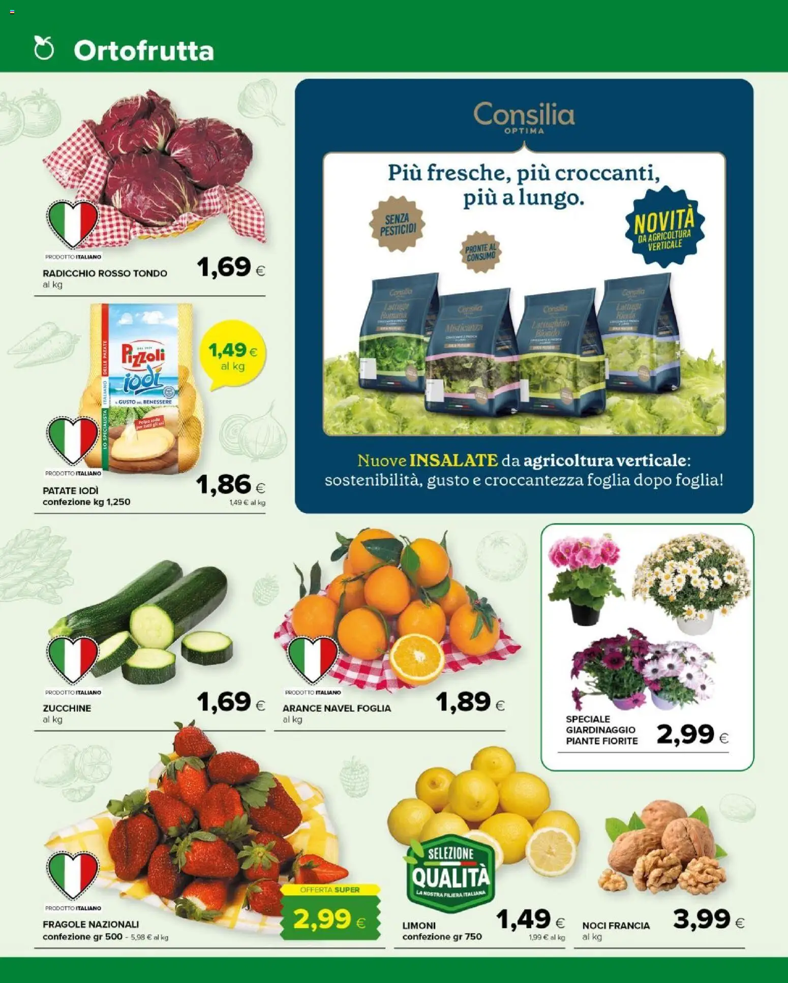 Volantino Tigre del 10.03.2026 | Pagina: 2 | Prodotti: Misticanza, Arance, Fragole, Patate