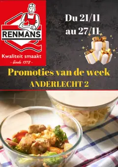 Renmans folder / publicité - Voorbeeld van een folder van Renmans, geldig van 21.11.2025