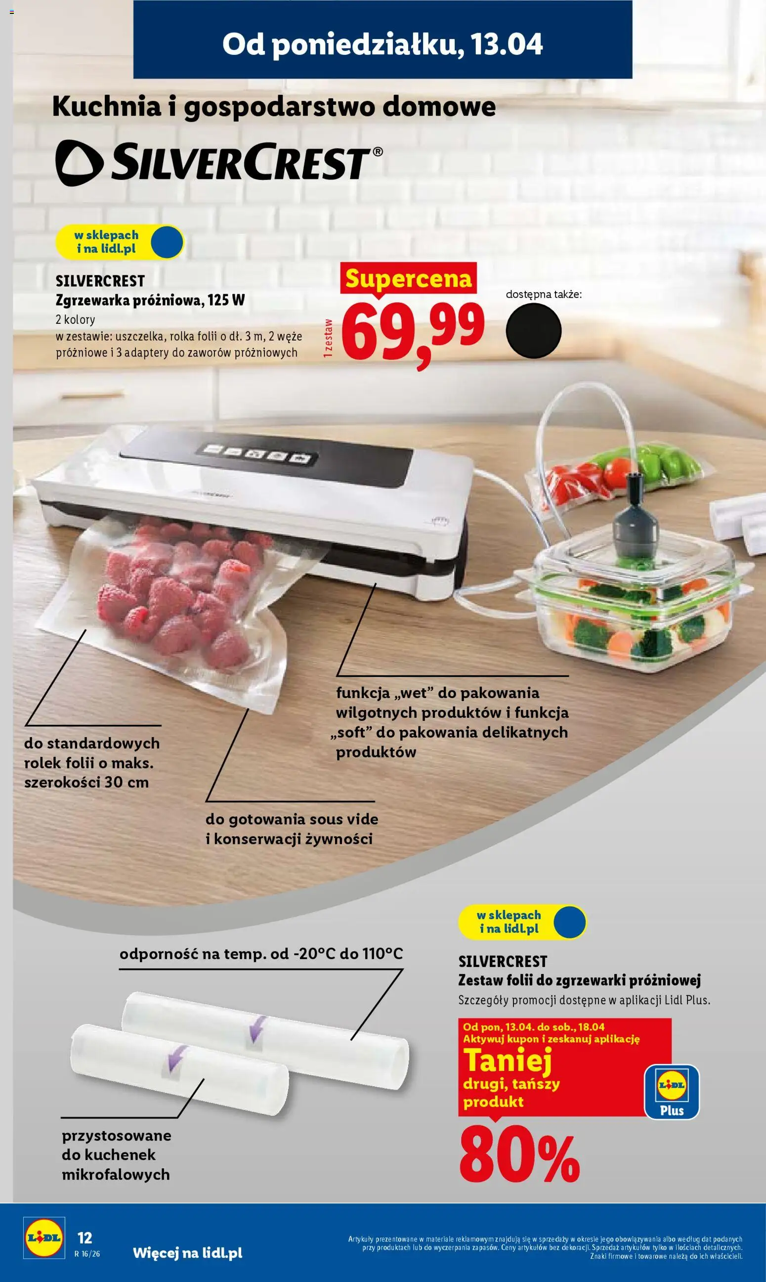 Lidl Polsko katalog od 13.04.2026 | Strana: 12 | Produkty: Sous vide