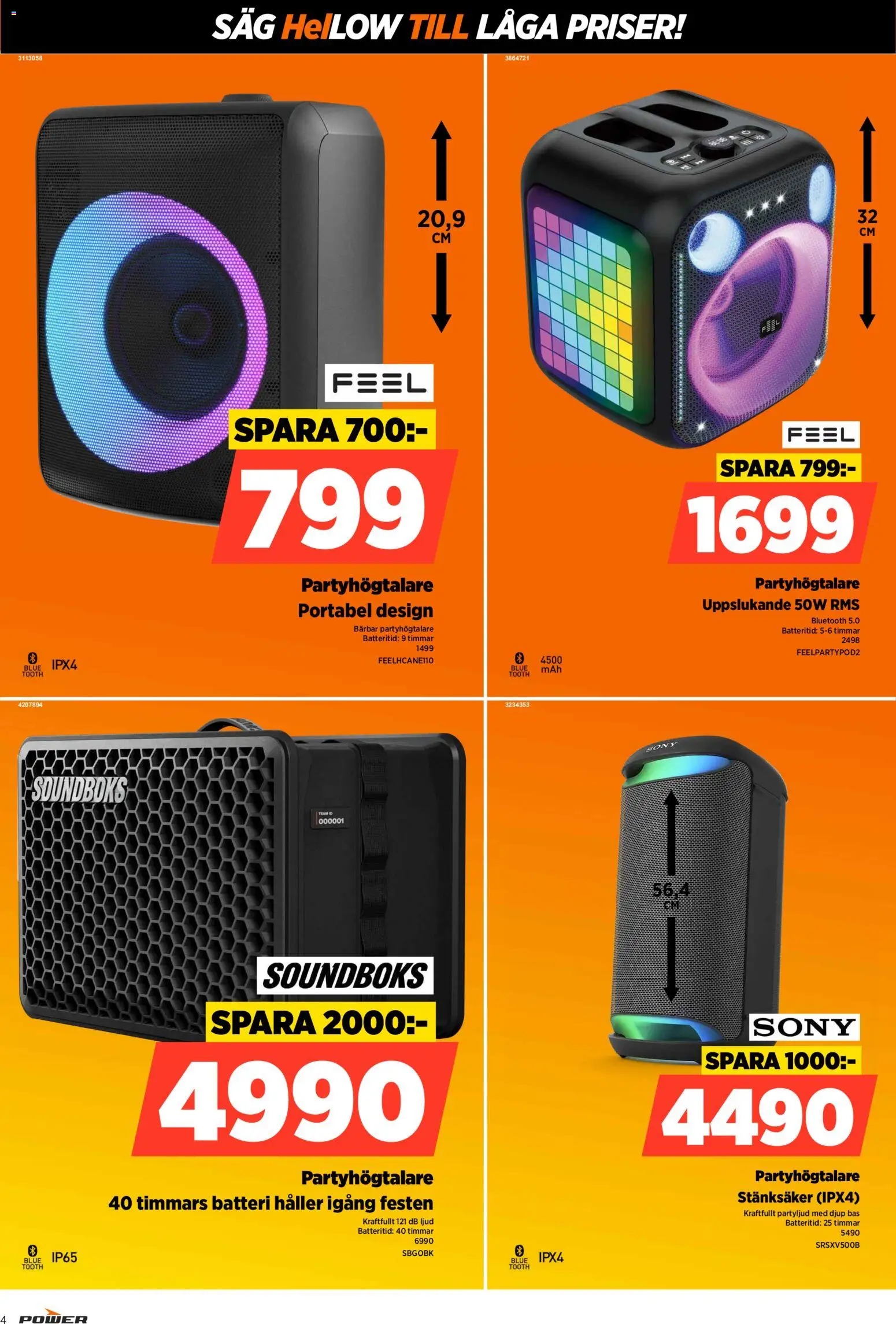 Power reklamblad aktuell från 13.04.2026 | Sida: 4 | Produkter: Såg, Batteri