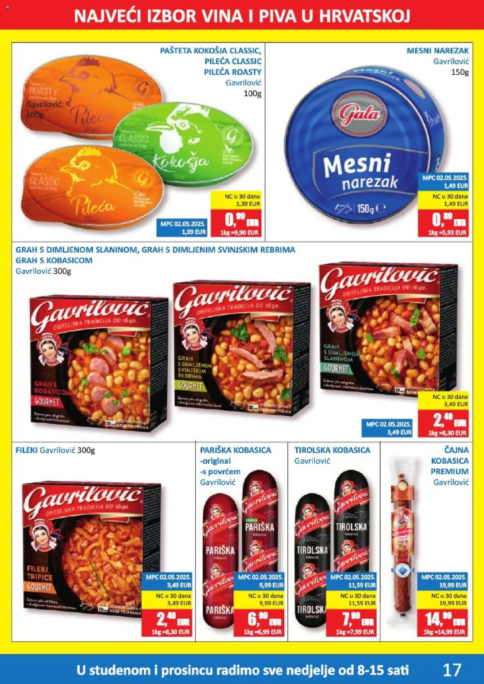 Vrutak katalog | vrijedi od 10.11.2025 | Stranica: 17 | Proizvodi: Grah, Narezak, Pašteta, Kobasica