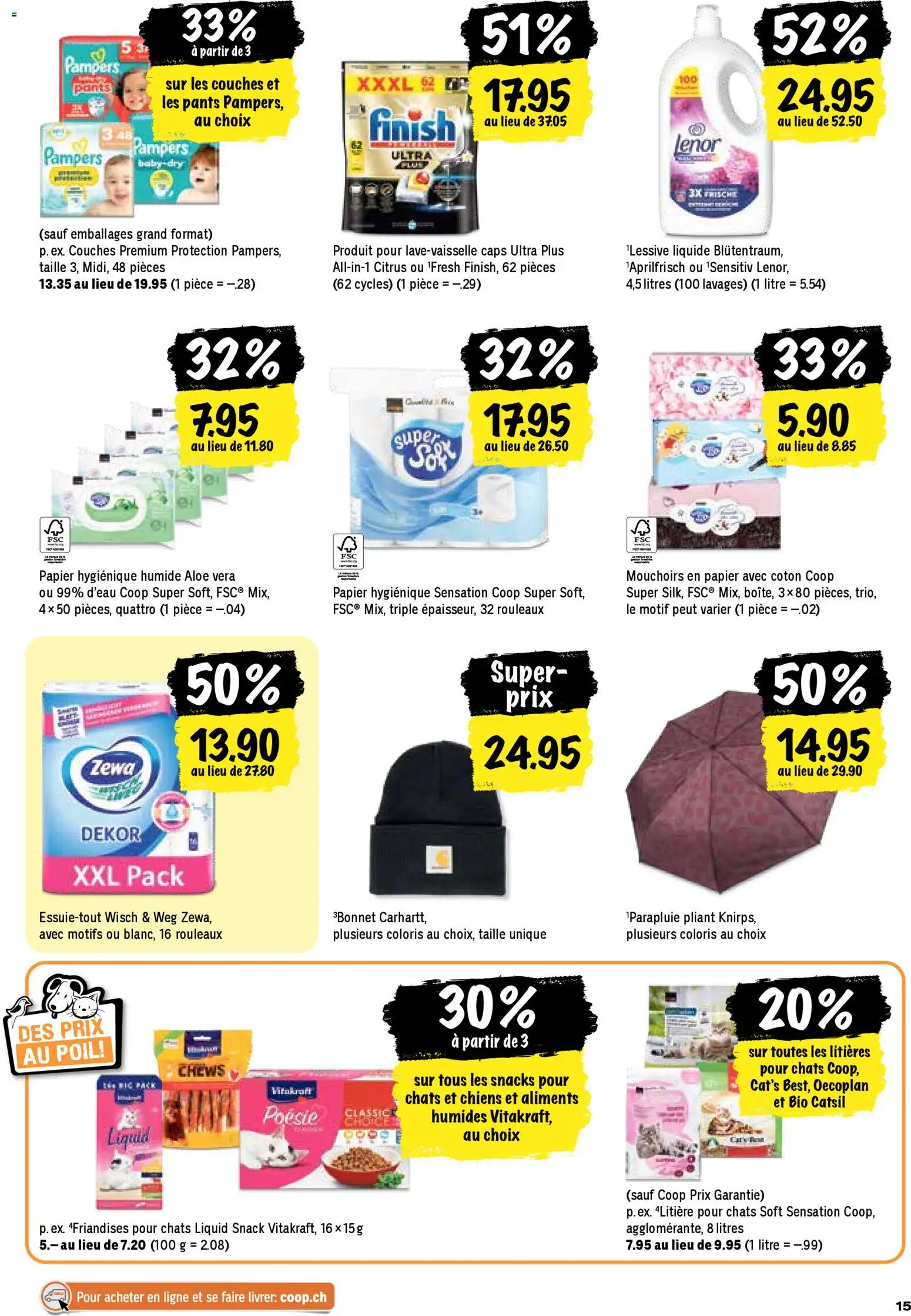 Coop - Les actions de la semaine – gültig ab 30.10.2025 | Seite: 15 | Produkte: Pampers