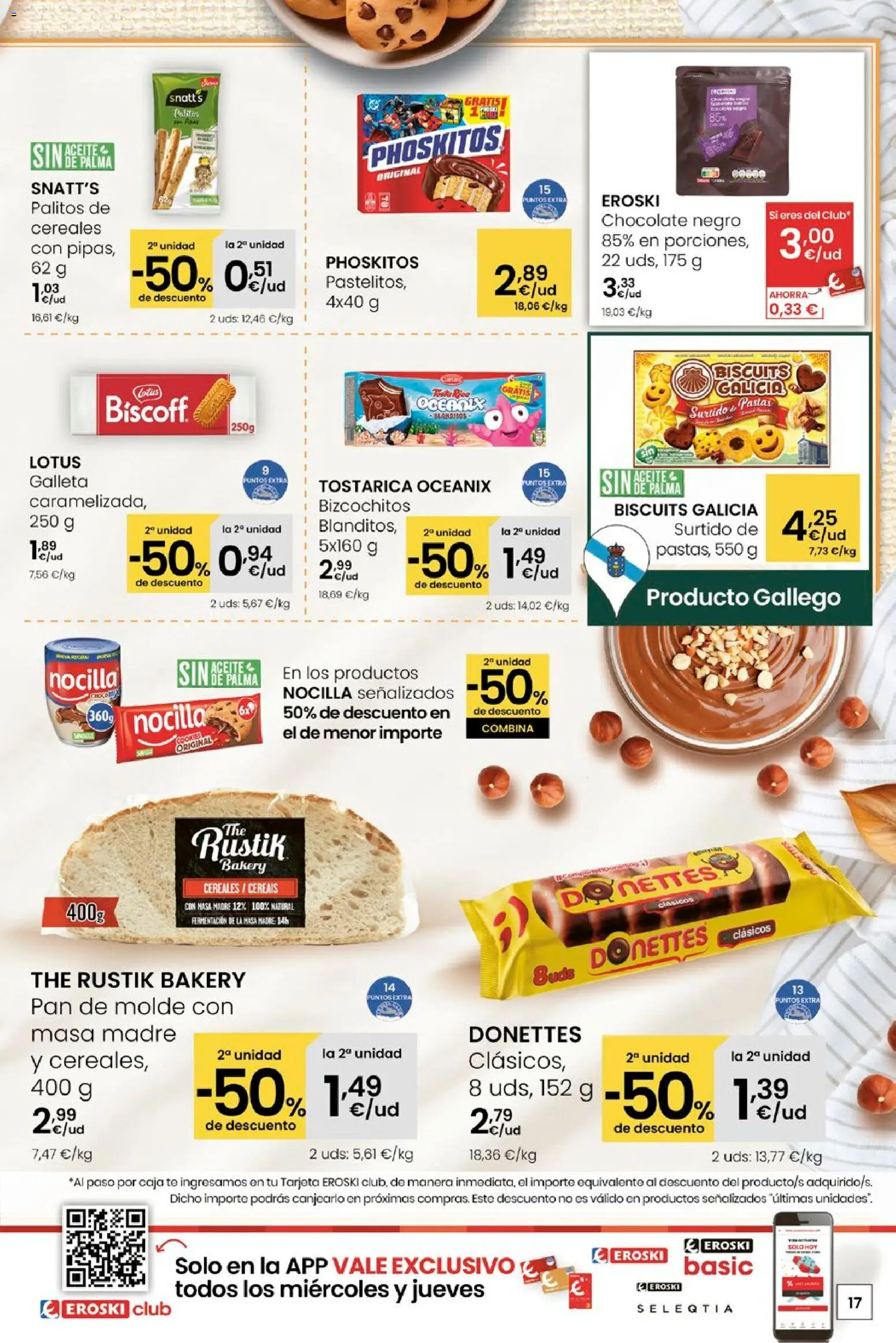 Eroski - Quen ben te quere farache aforrar │ válido desde el 15.01.2026 | Página: 17 | Productos: Chocolate, Cereales, Té, Caja