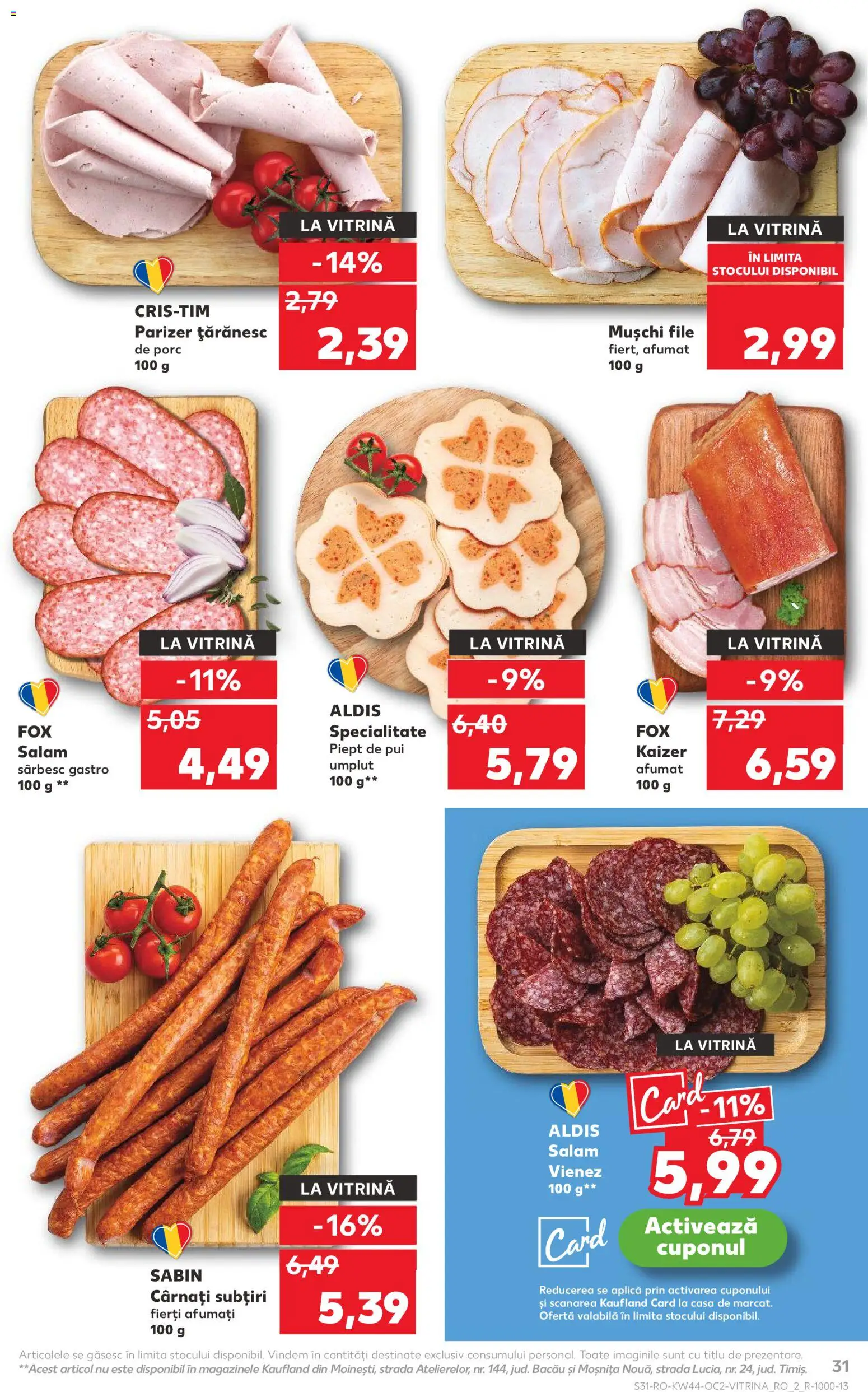 Kaufland RO akciós ujság - amely érvényes a következő dátumtól: 29.10.2025 | Oldal: 31
