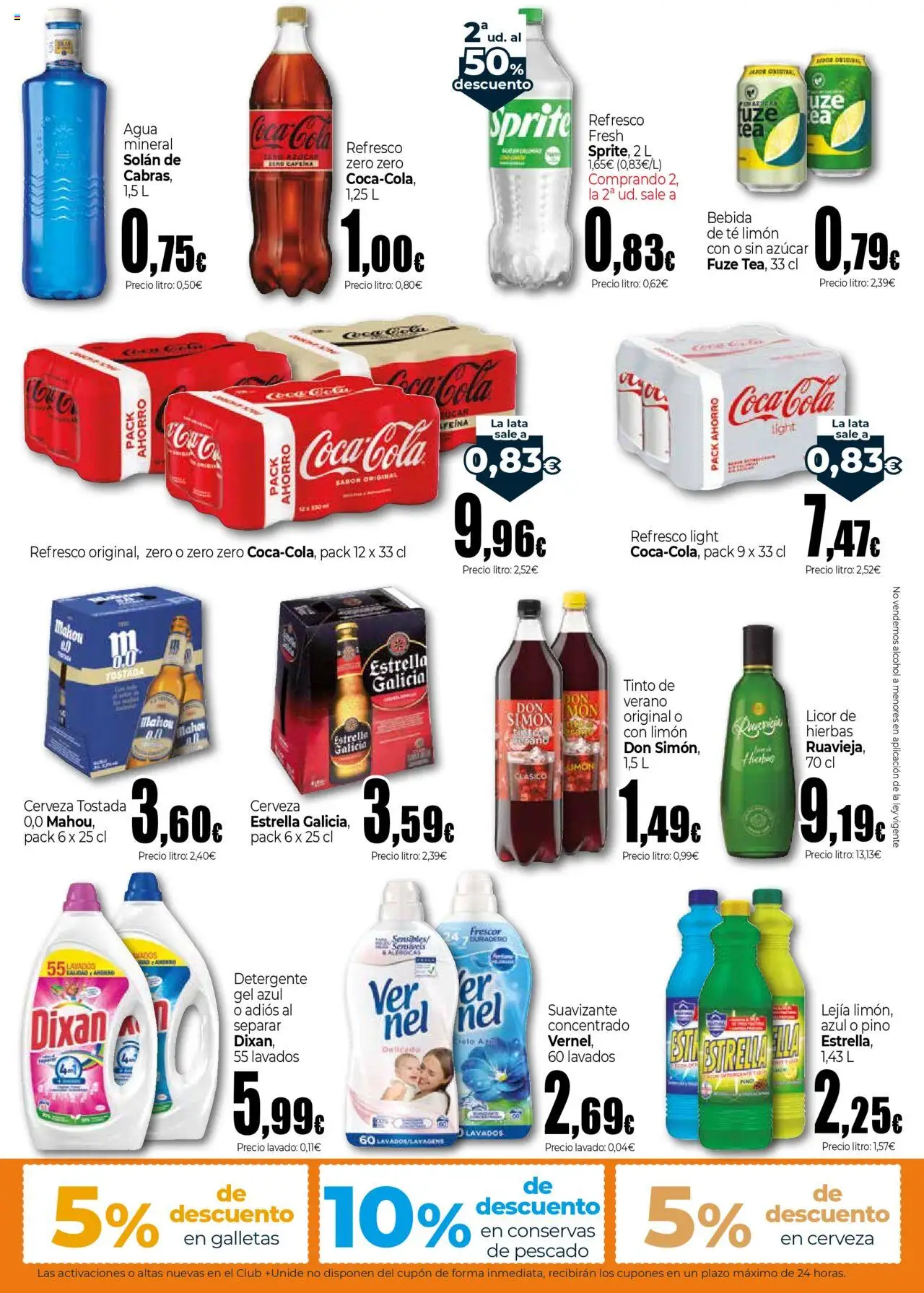 Unide folleto │ válido desde el 11.09.2025 | Página: 3 | Productos: Licor, Pescado, Té, Suavizante