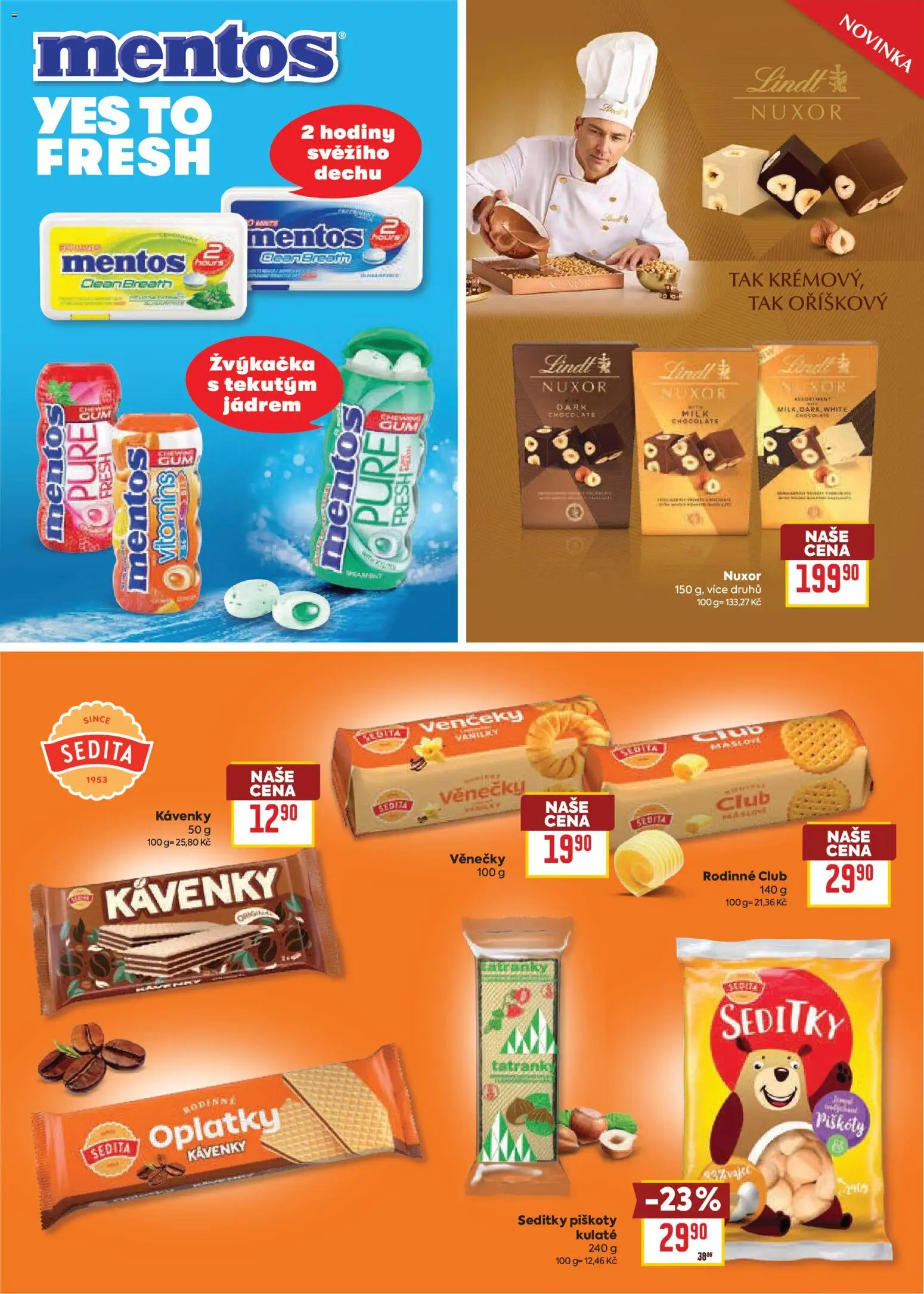 Billa leták - Vaše oblíbené značky od 25.02.2026 | Strana: 12 | Produkty: Hodiny, Lindt, Piškoty, Oplatky