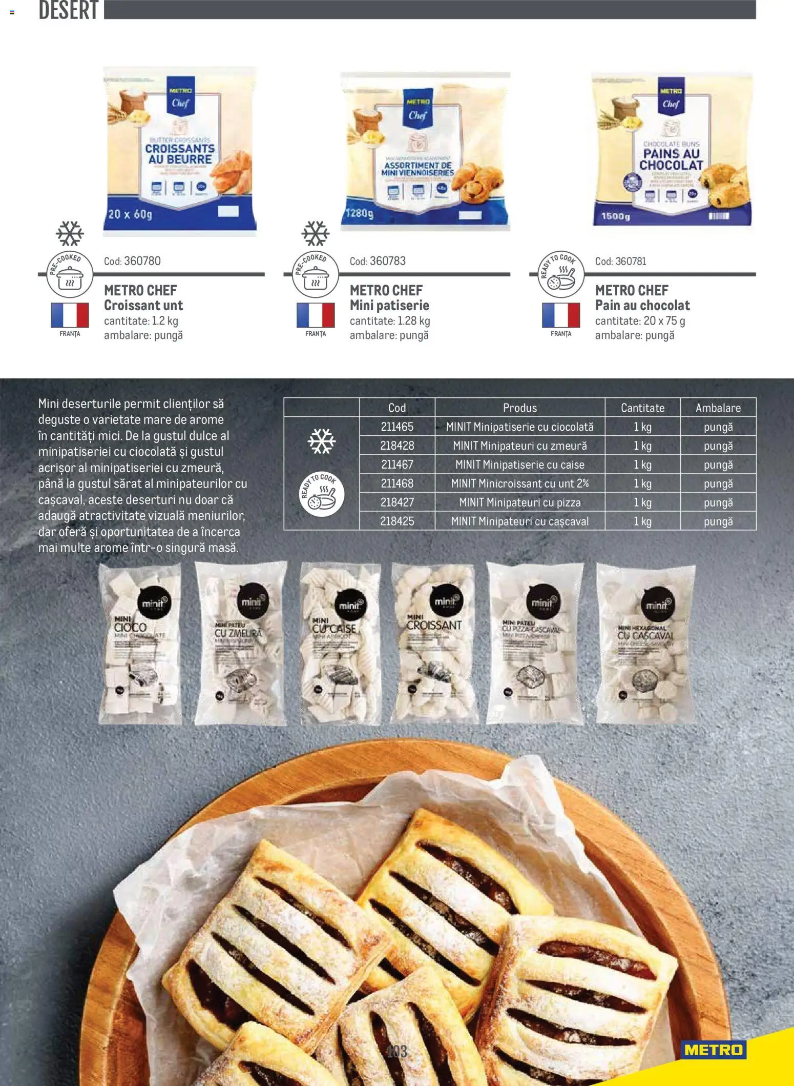 Noul catalog Metro – valabil de la 14.11.2024 | Pagină: 103 | Produse: Pungă, Masă, Ciocolată, Pizza