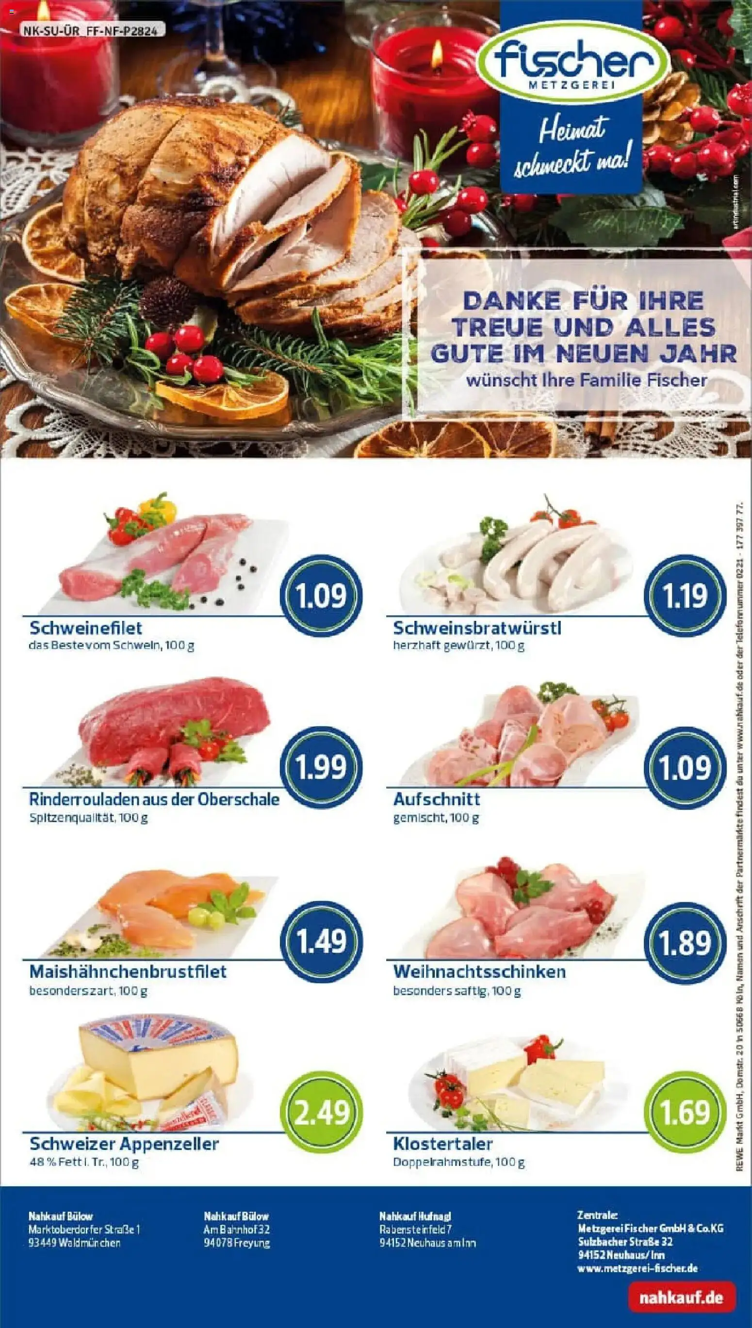 Rewe prospekt Waldmünchen	 – gültig ab 22.12.2025 | Seite: 12 | Produkte: Rinderrouladen, Schweinefilet