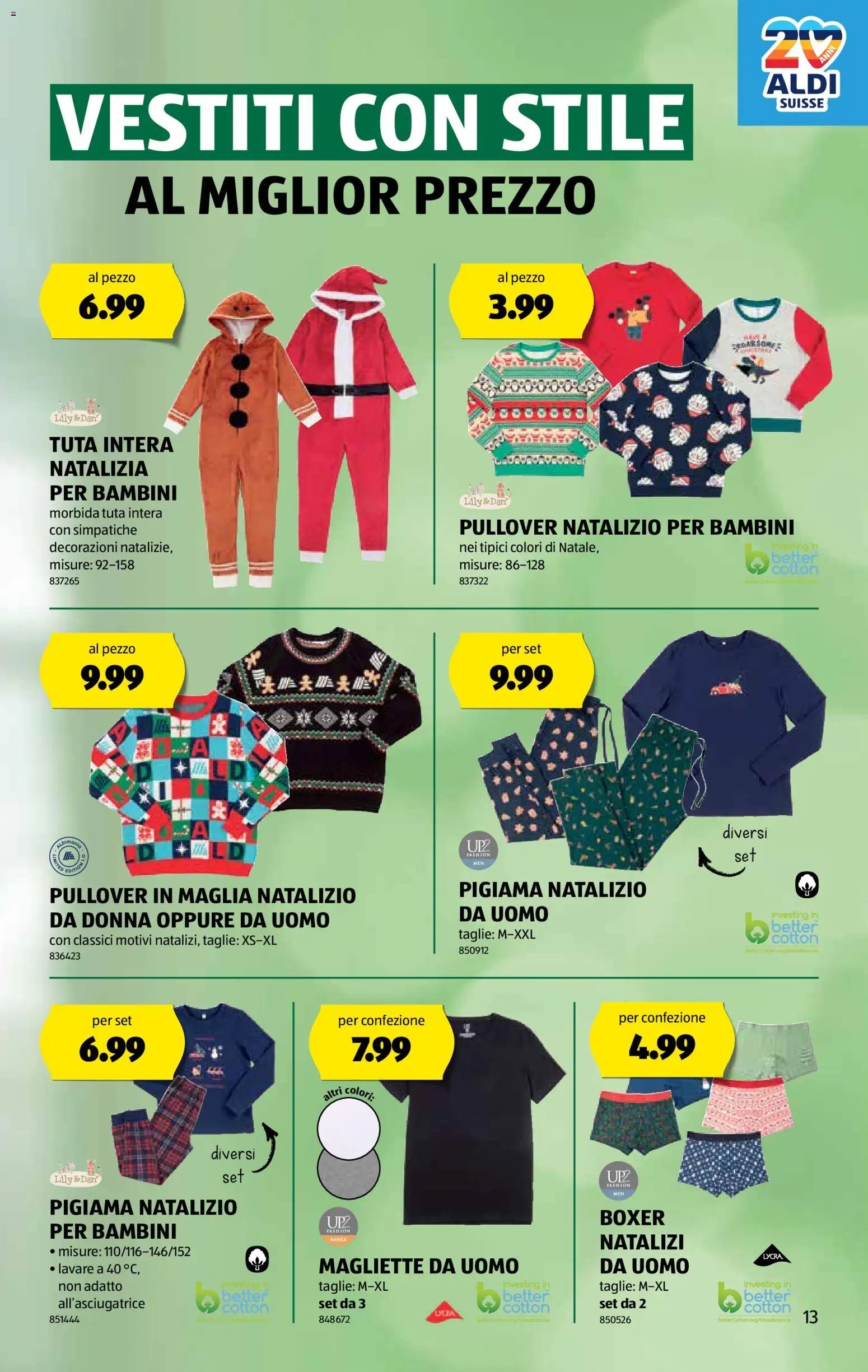 Aldi Aktionen IT – gültig ab 13.11.2025 | Seite: 14 | Produkte: Pullover, Boxer