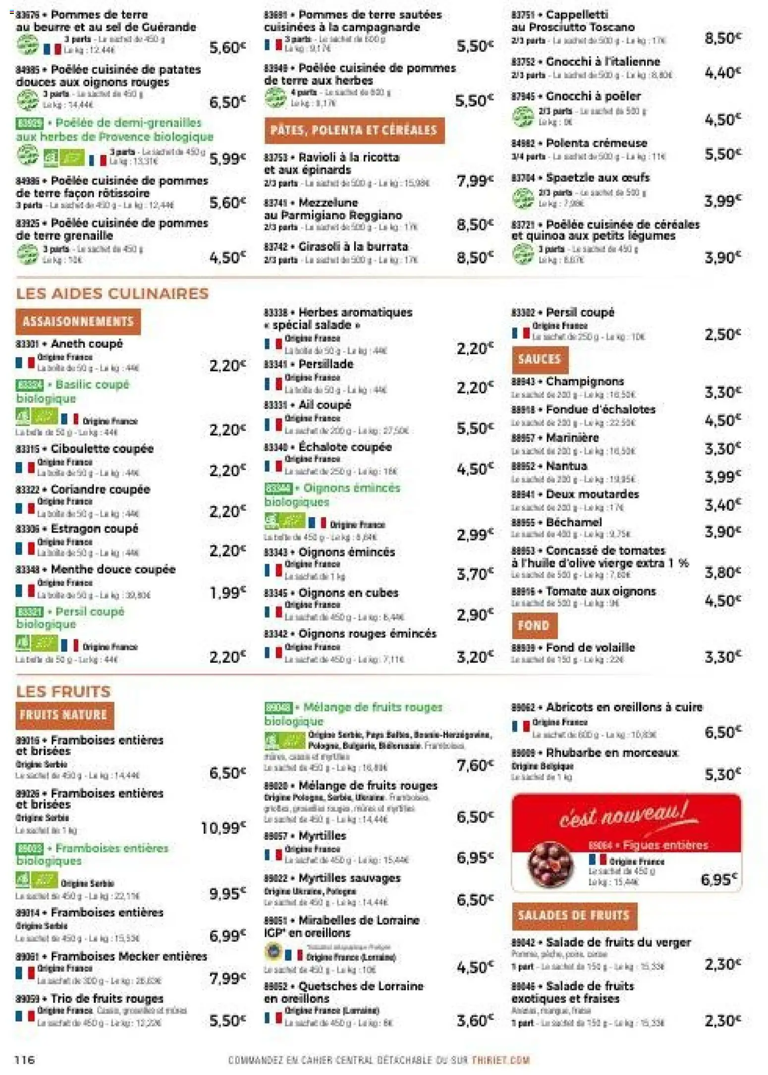 {H1} | Page: 116 | Produits: Salade, Myrtilles, Quinoa, Ricotta