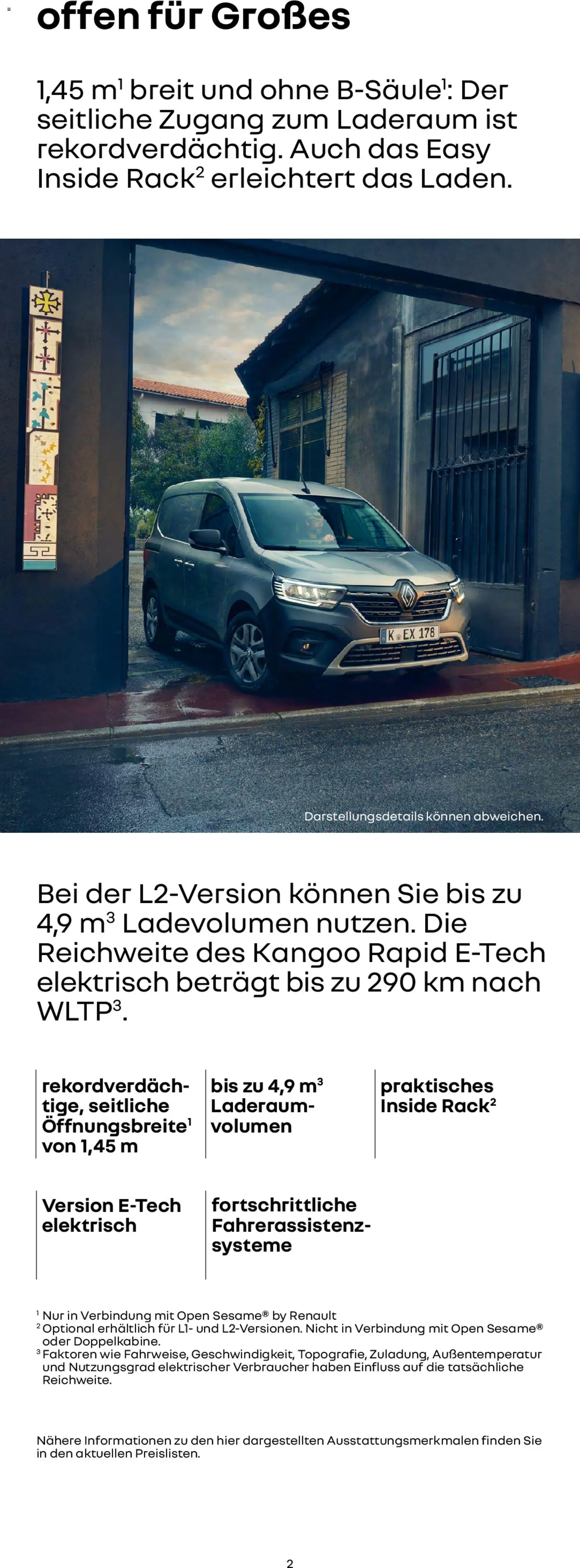 Renault Kangoo Rapid E-Tech – gültig ab 15.01.2026 | Seite: 2