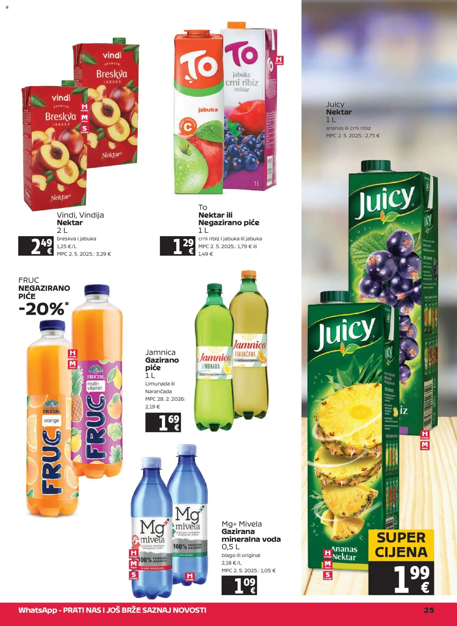Tommy katalog | vrijedi od 16.04.2026 | Stranica: 25 | Proizvodi: Ananas, Jamnica, Voda, Jabuka