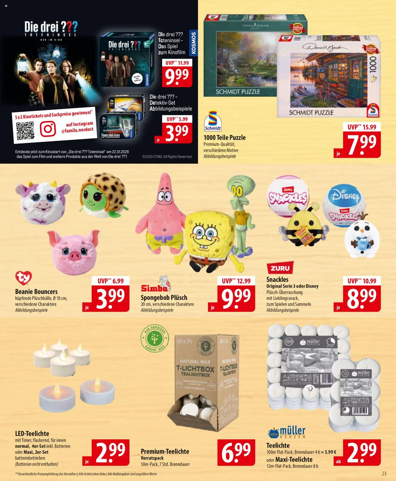 Famila Prospekt 	 – gültig ab 12.01.2026 | Seite: 23 | Produkte: Spiel, Haribo, Batterien