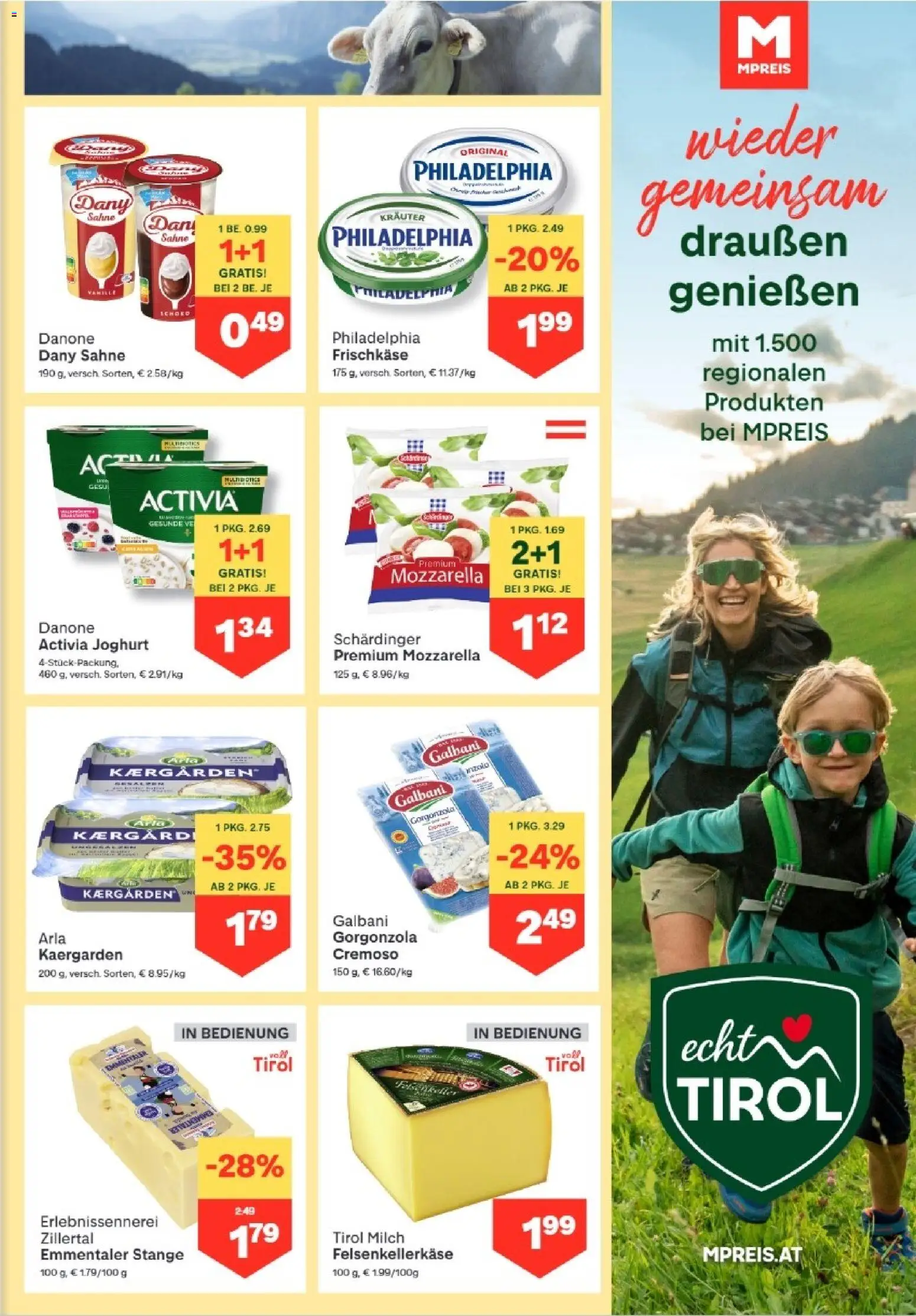 MPREIS Altenmarkt im Pongau gültig ab 16.04.2026 | Seite: 5 | Produkte: Sahne, Milch, Joghurt