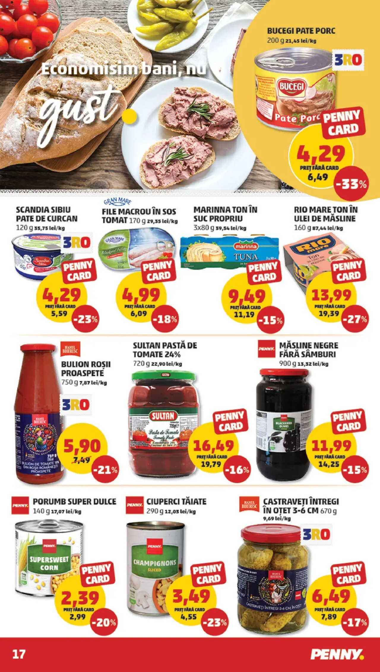 Noul catalog PENNY – valabil de la 17.09.2025 | Pagină: 17 | Produse: Ulei, Suc, Roșii, Porumb