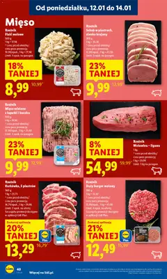 Pogląd oferty "Rzeźnik Flaki wołowe, 500 g" - ważna od 12.01.2026 | Strona: 40 | Produkty: Burger wołowy, Schab, Flaki, Flaki wołowe