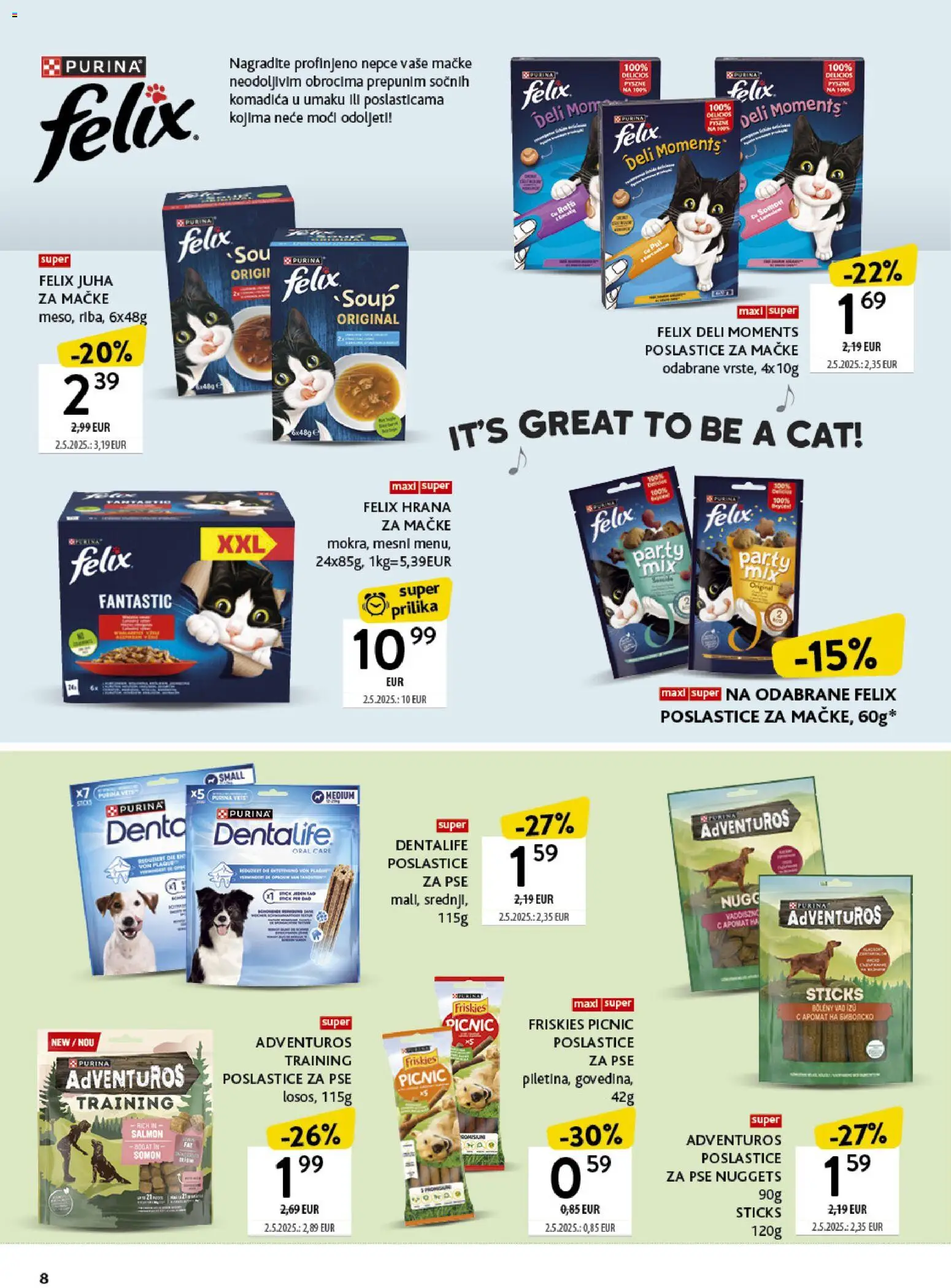 Konzum katalog | vrijedi od 13.04.2026 | Stranica: 8 | Proizvodi: Juha, Hrana za mačke