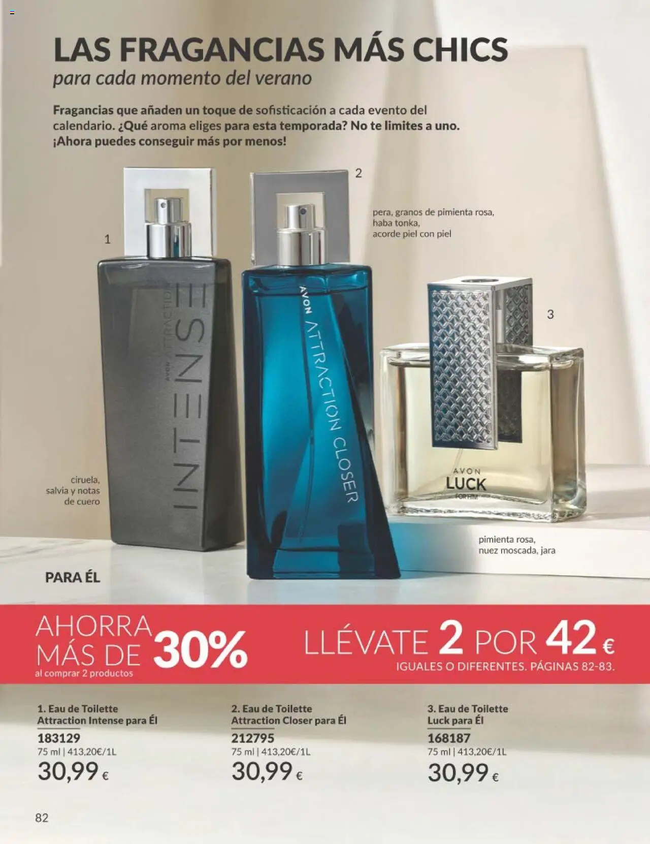 Catálogo AVON campaña 7 │ válido desde el 01.07.2025 | Página: 82 | Productos: Eau de toilette, Té