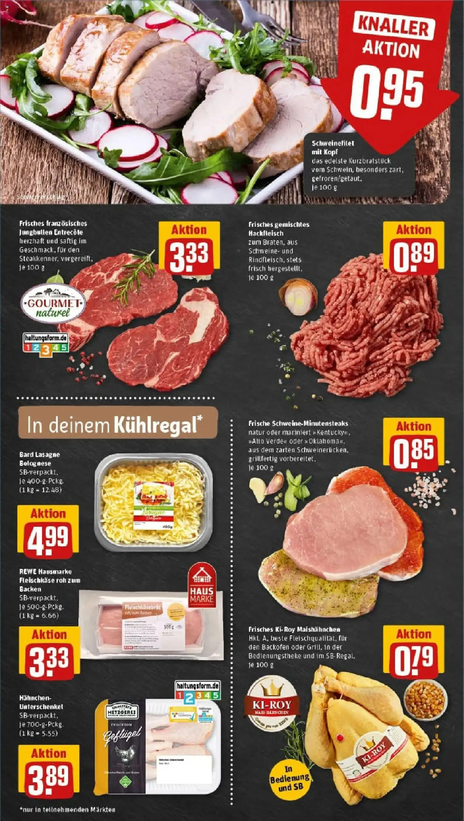Rewe prospekt Herne	 – gültig ab 10.11.2025 | Seite: 6 | Produkte: Hahnchen, Entrecote, Schweinefilet, Backofen