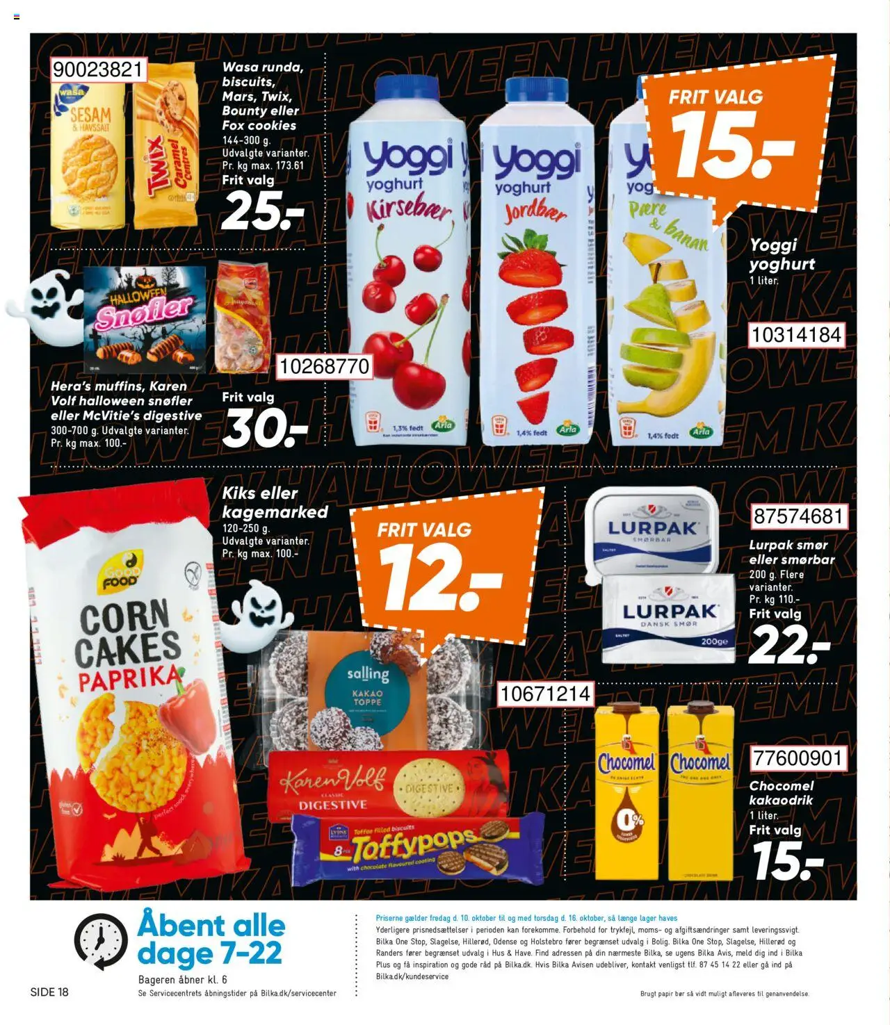 Bilka tilbudsavis – gyldig fra 10.10.2025 | Side: 24 | Produkter: Yoghurt, Jordbær, Cookies, Toppe