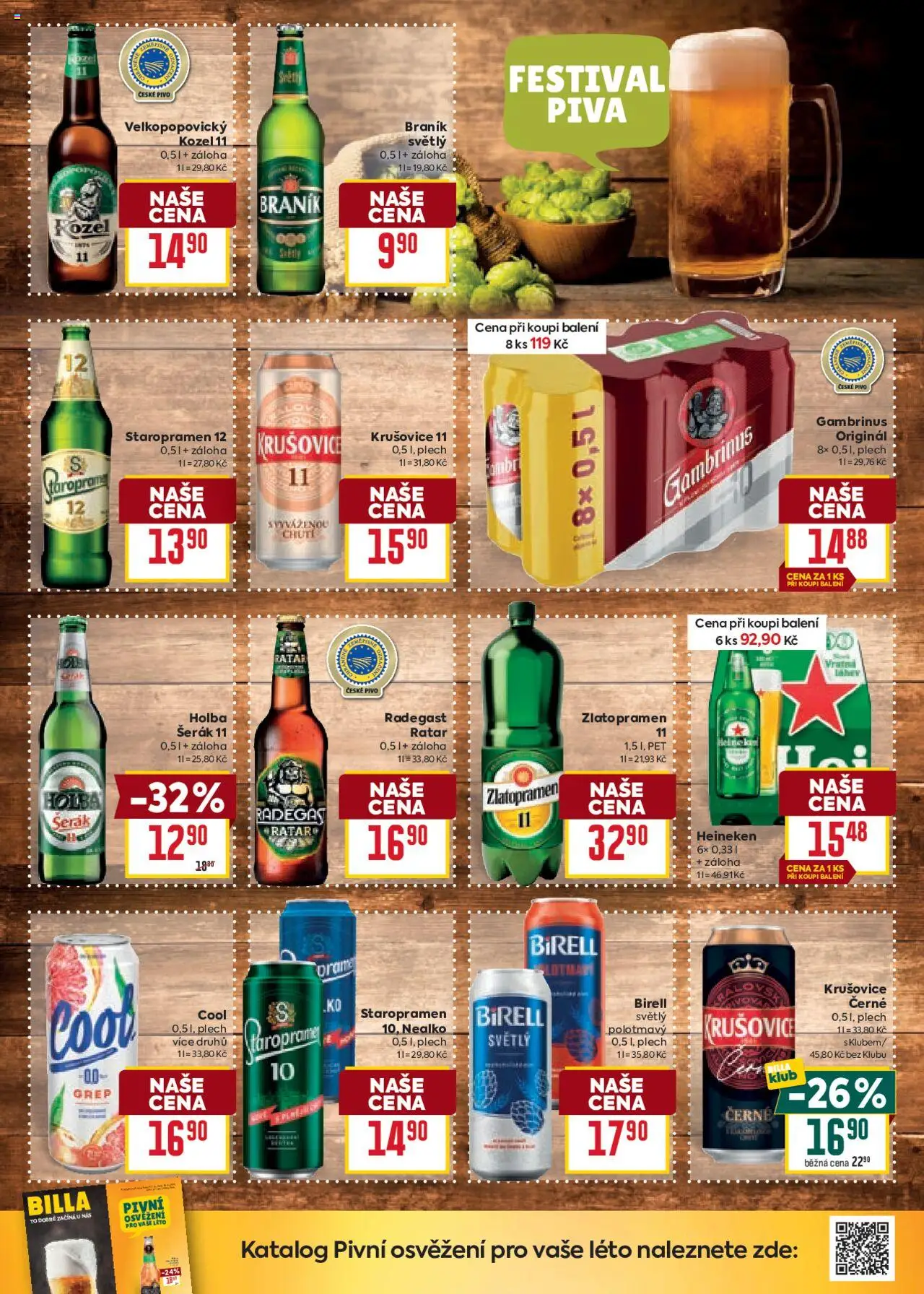 Billa Velký leták od 20.08.2025 | Strana: 24 | Produkty: Holba šerák, Šerák, Radegast, Holba šerák 11
