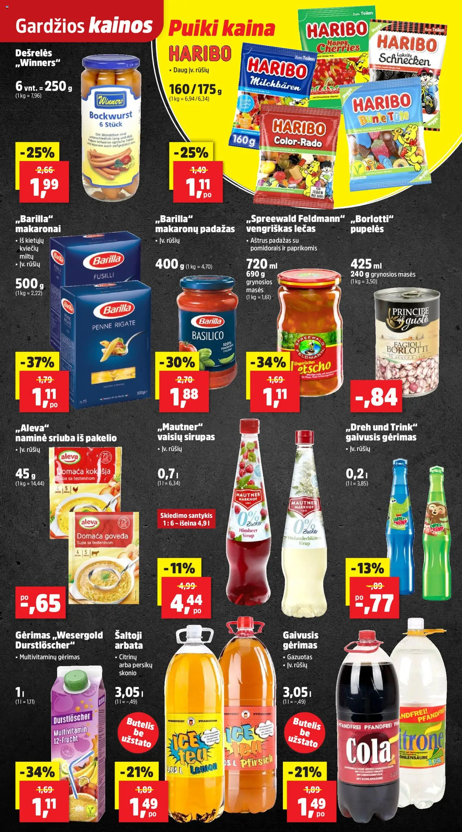 Thomas Philipps akcijos nuo 19.01.2026 | Puslapis: 7 | Prekių: Pupelės, Dešrelės, Arbata, Makaronai