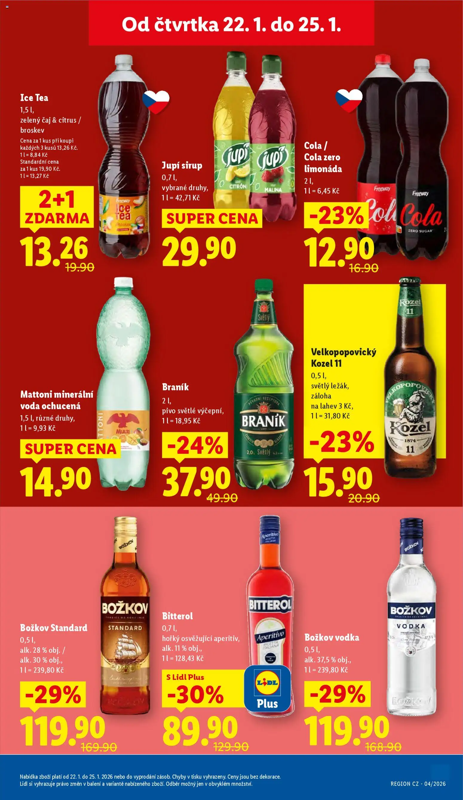 Lidl leták od 22.01.2026 | Strana: 15 | Produkty: Voda, Zelený čaj, Citron, Minerální voda