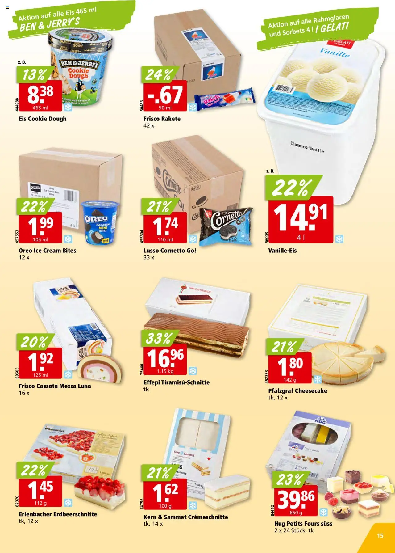 Aligro Aktionen – gültig ab 20.10.2025 | Seite: 15 | Produkte: Eis