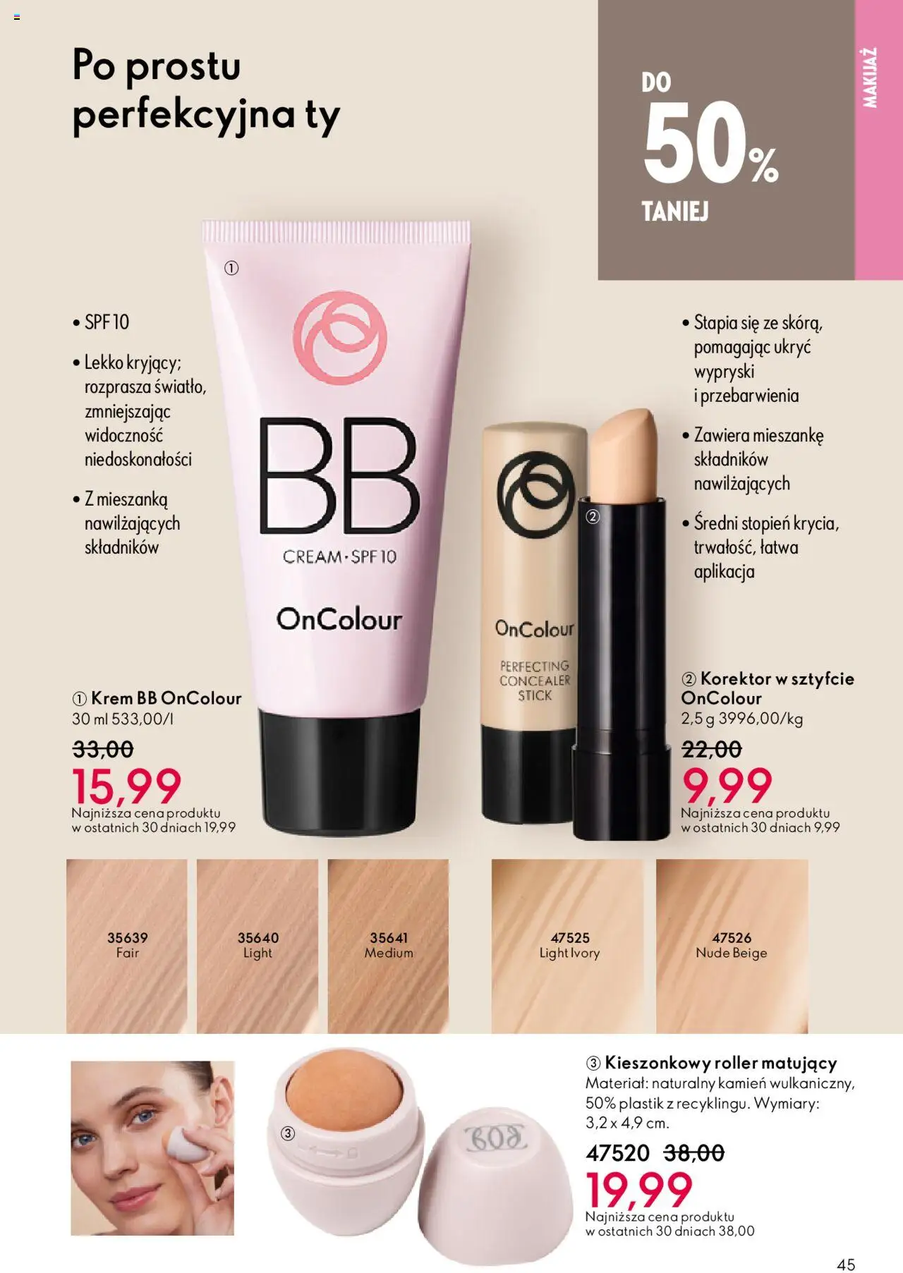Oriflame Katalog 15 2025 od 22.10.2025 | Strona: 45 | Produkty: Makijaż, Korektor, krem BB, Krem