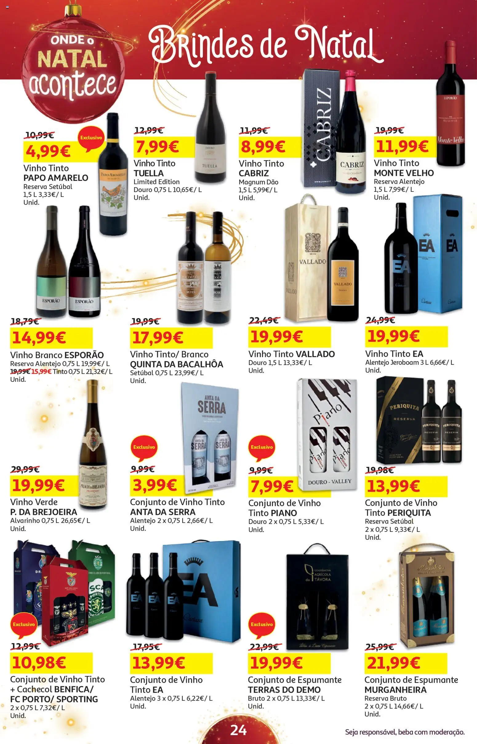 Auchan - Presentes │ válido de 05.12.2025 | Página: 24 | Produtos: Cachecol, Espumante, Vinho, Vinho tinto