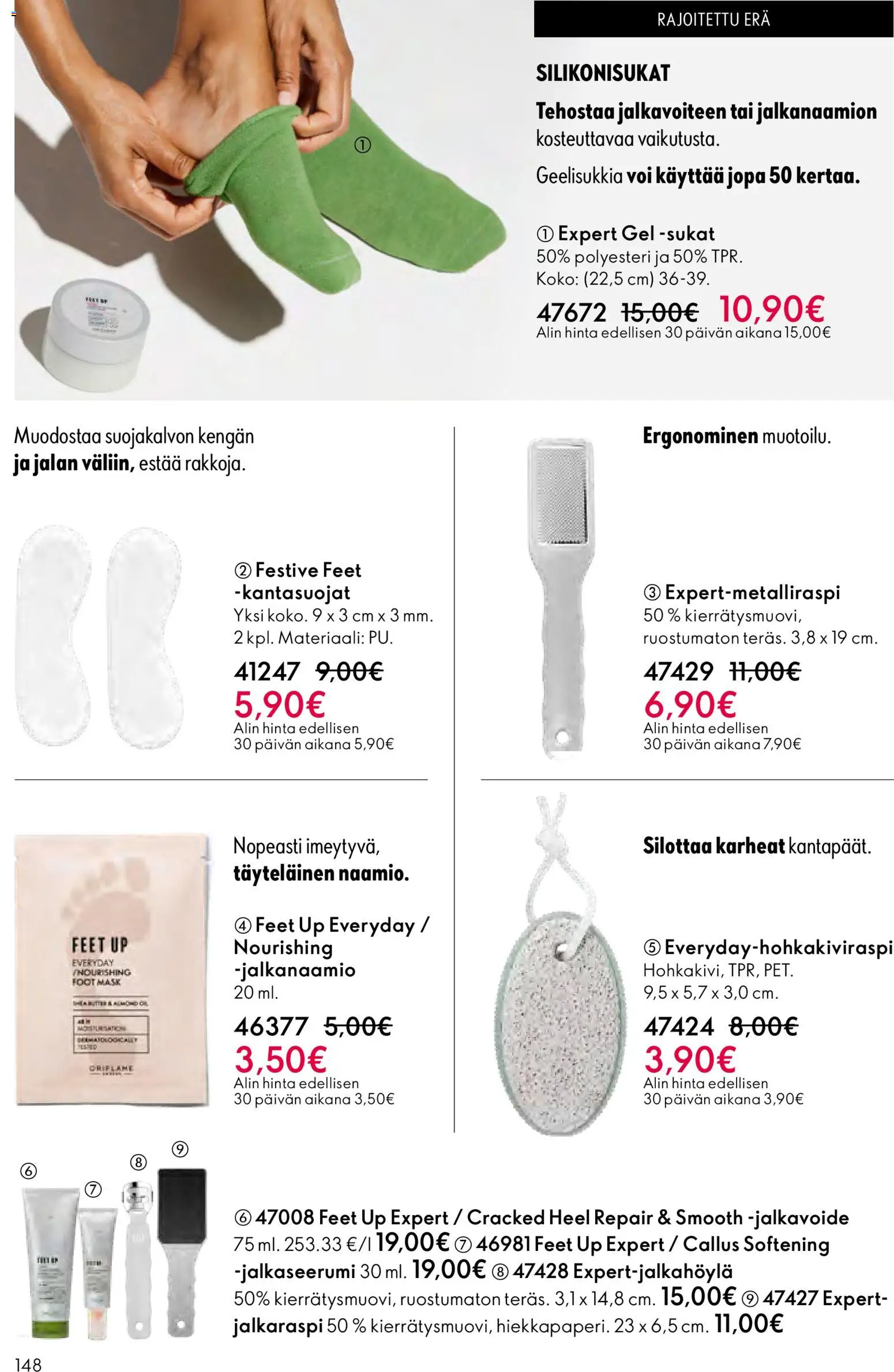 Oriflame - Esite 03 – voimassa 18.02.2026 alkaen | Sivu: 148 | Tuotteet: Jalkavoide, Voi, Sukat