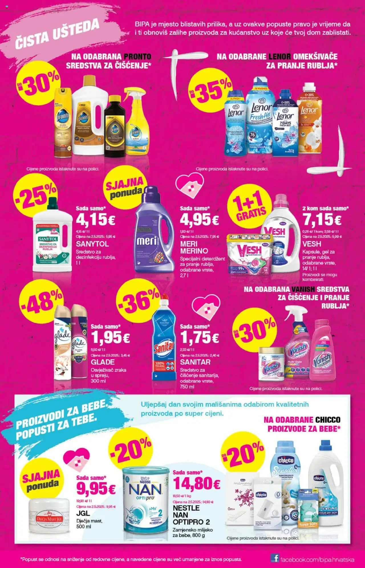 Bipa katalog | vrijedi od 18.09.2025 | Stranica: 13 | Proizvodi: Deterdžent, Vanish, Meri Merino, Lenor