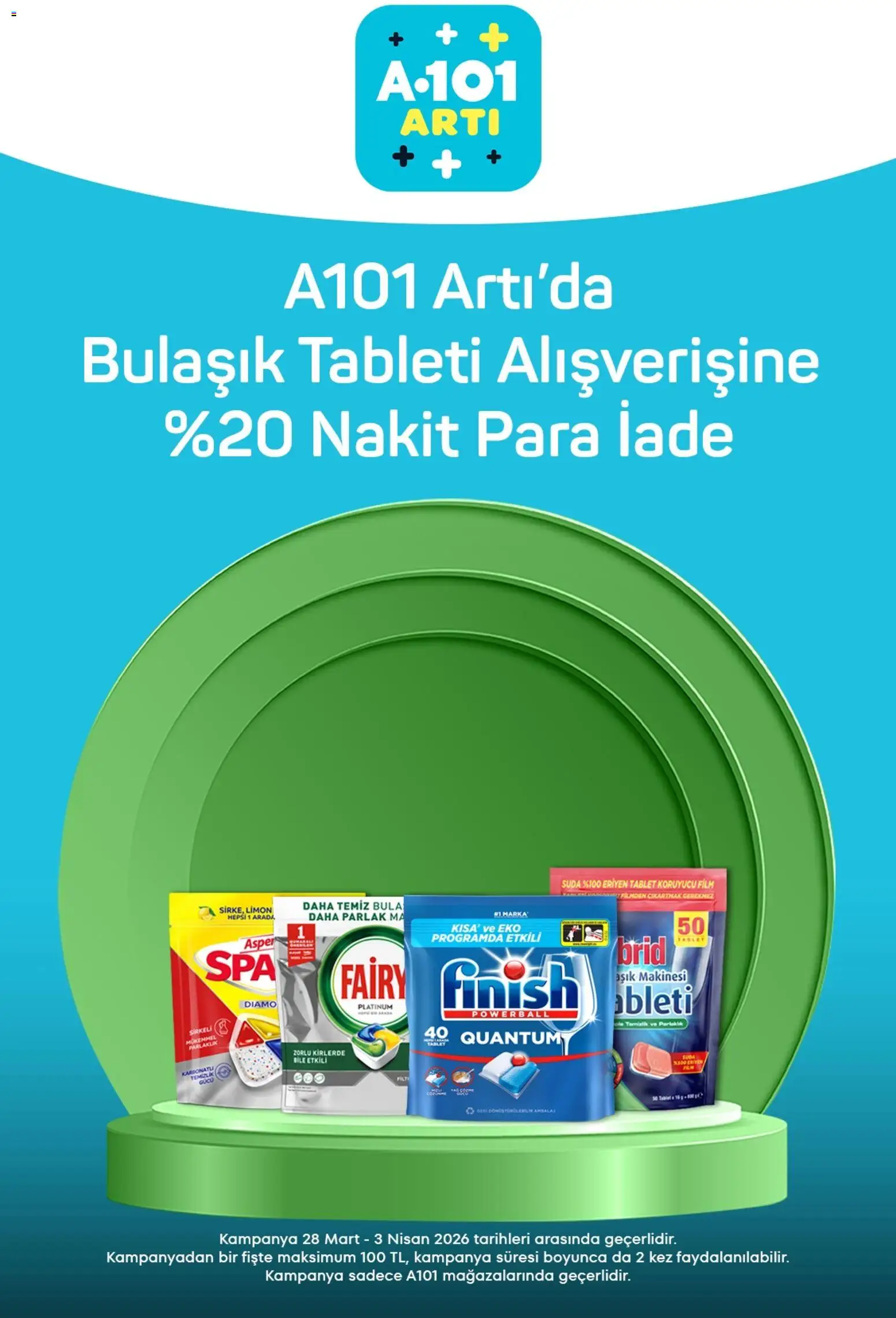 A101 - Arti - 28.03.2026 tarihinden itibaren geçerlidir | Sayfa: 1 | Ürünler: Limon, Tablet
