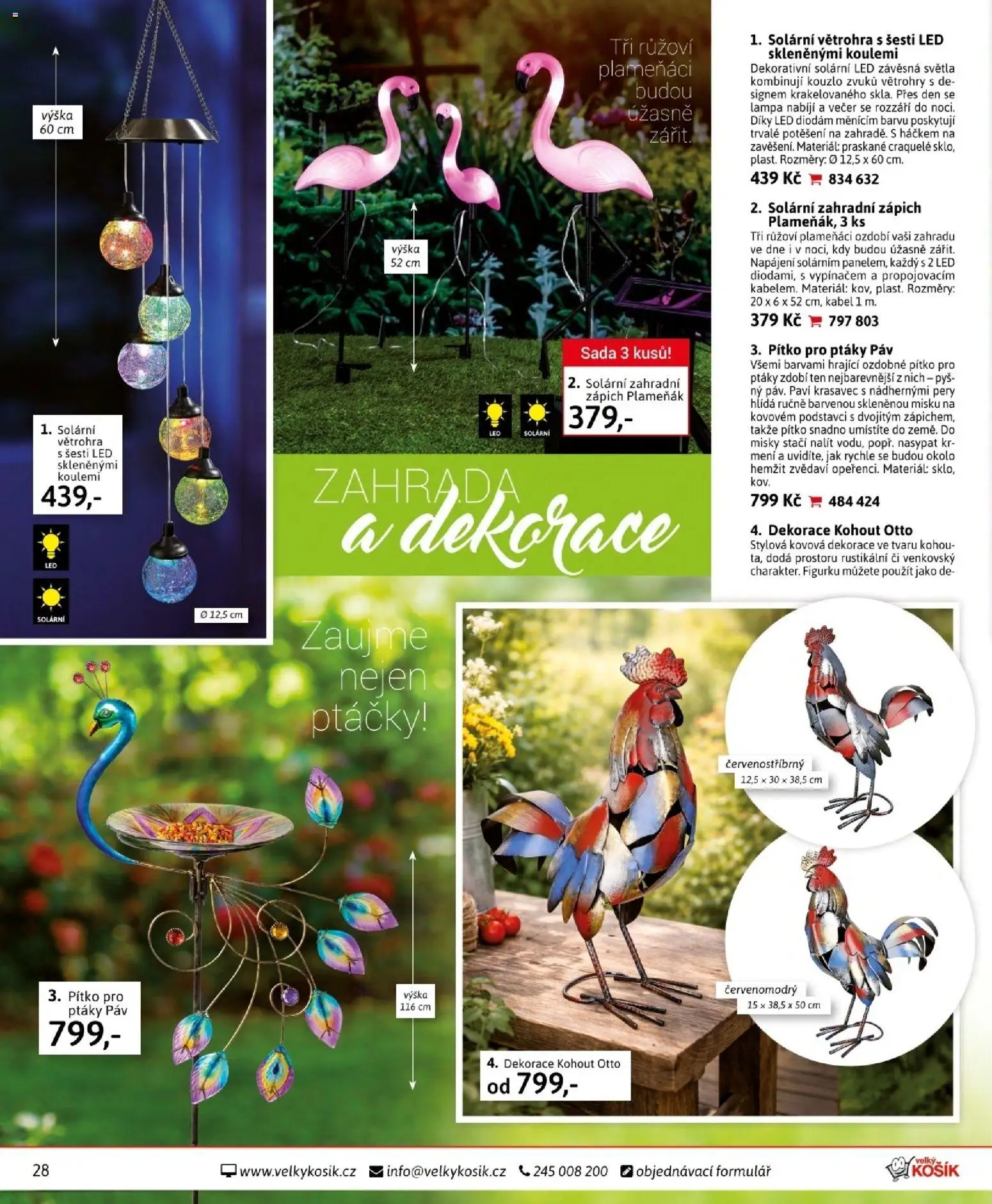Velký Košík katalog únor 2026 od 01.02.2026 | Strana: 28 | Produkty: Zahrada, Zápich, Košík, LED